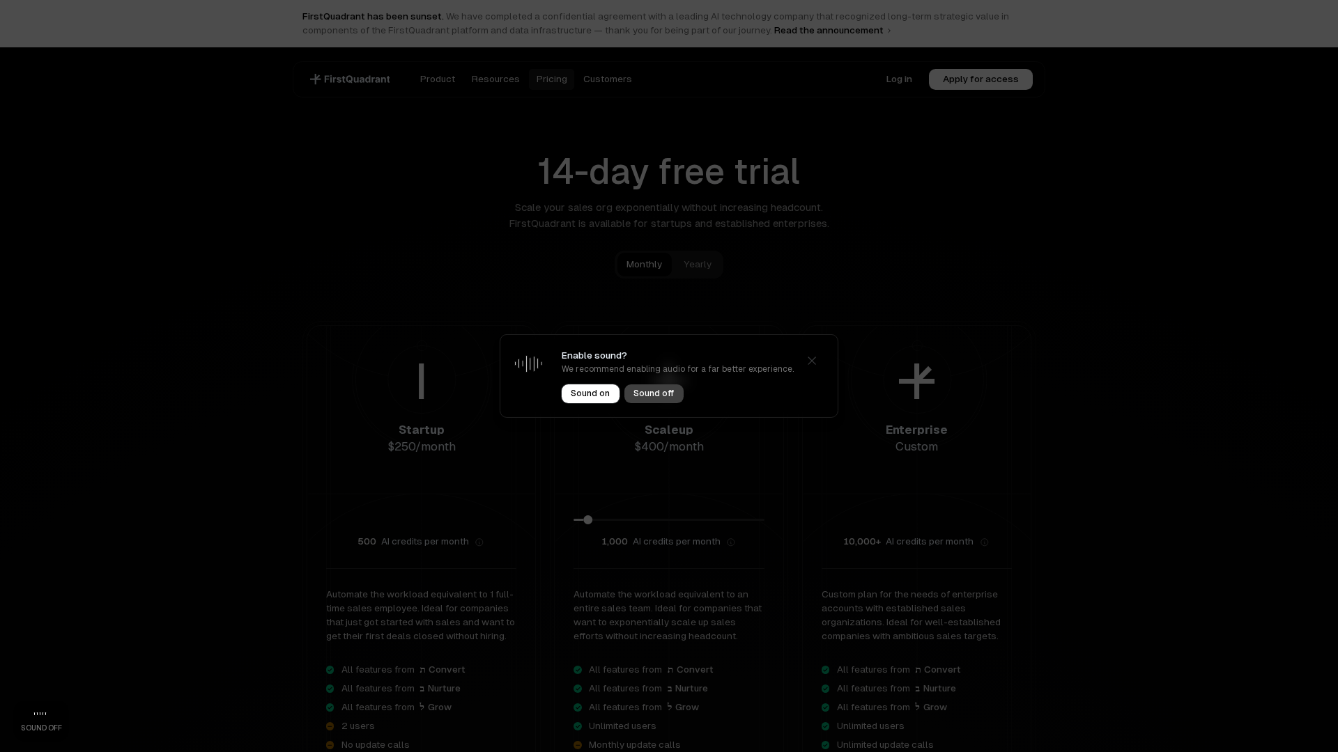 FirstQuadrant Screenshot 1