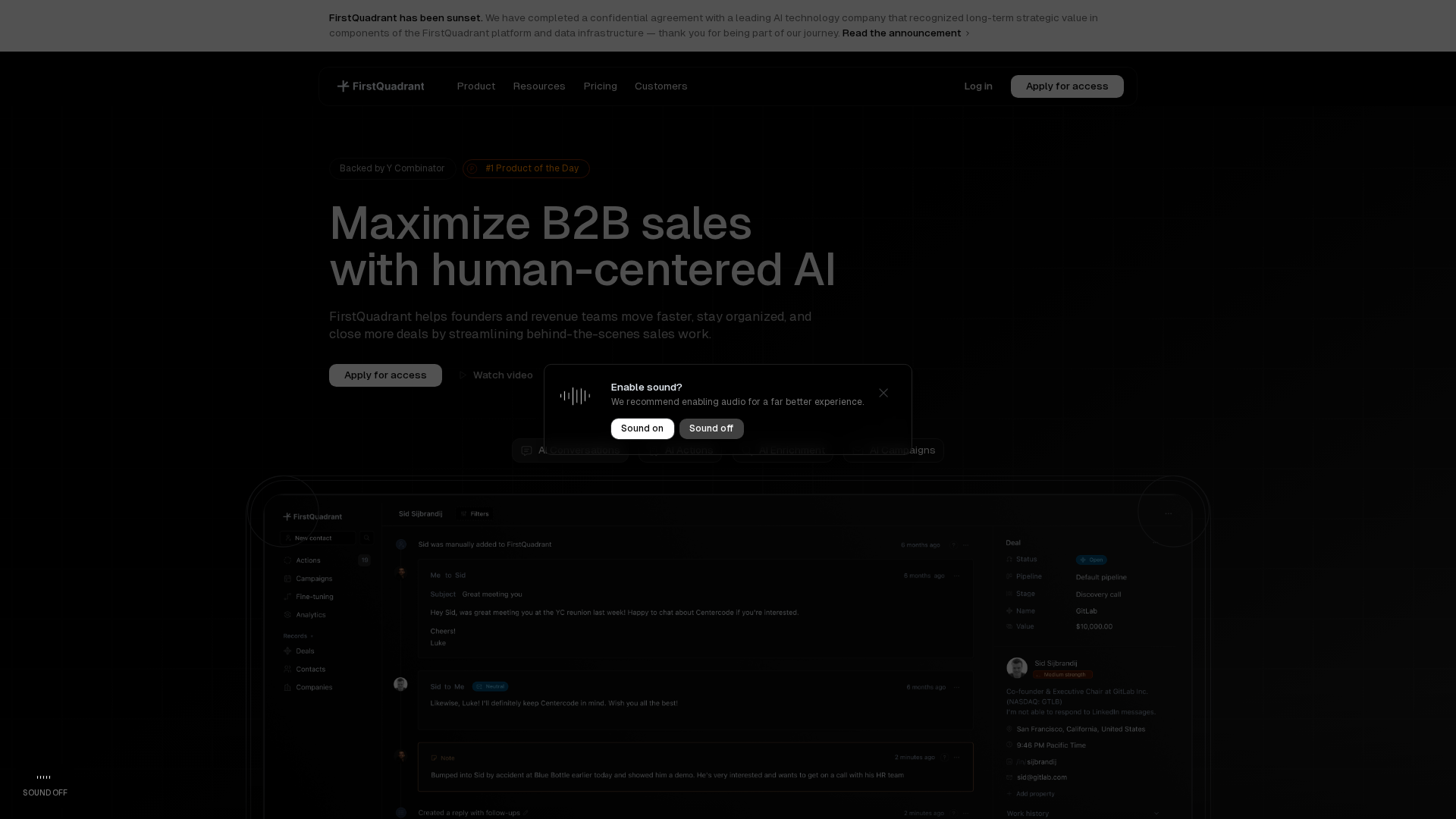 FirstQuadrant Screenshot