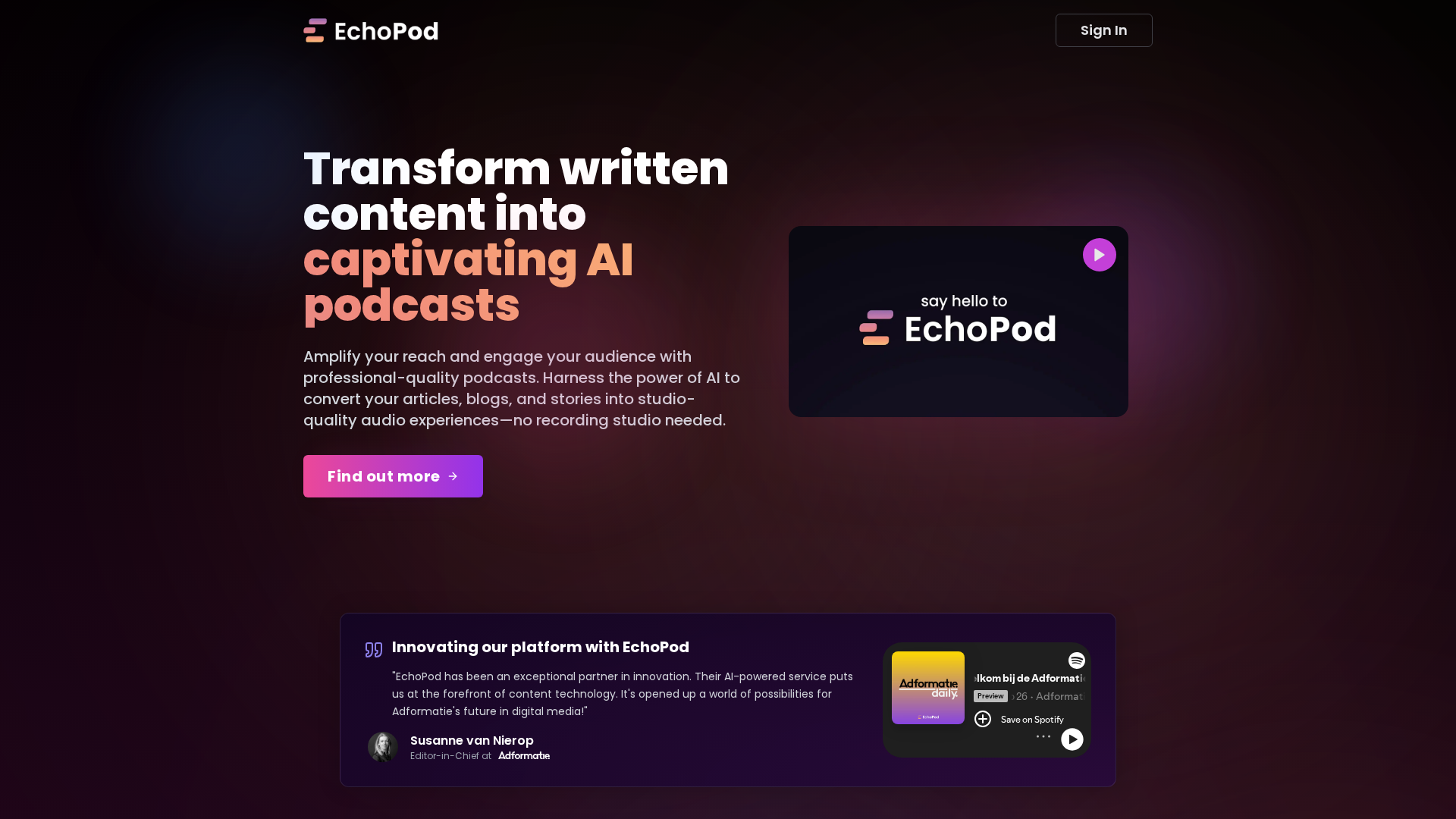 EchoPod Screenshot