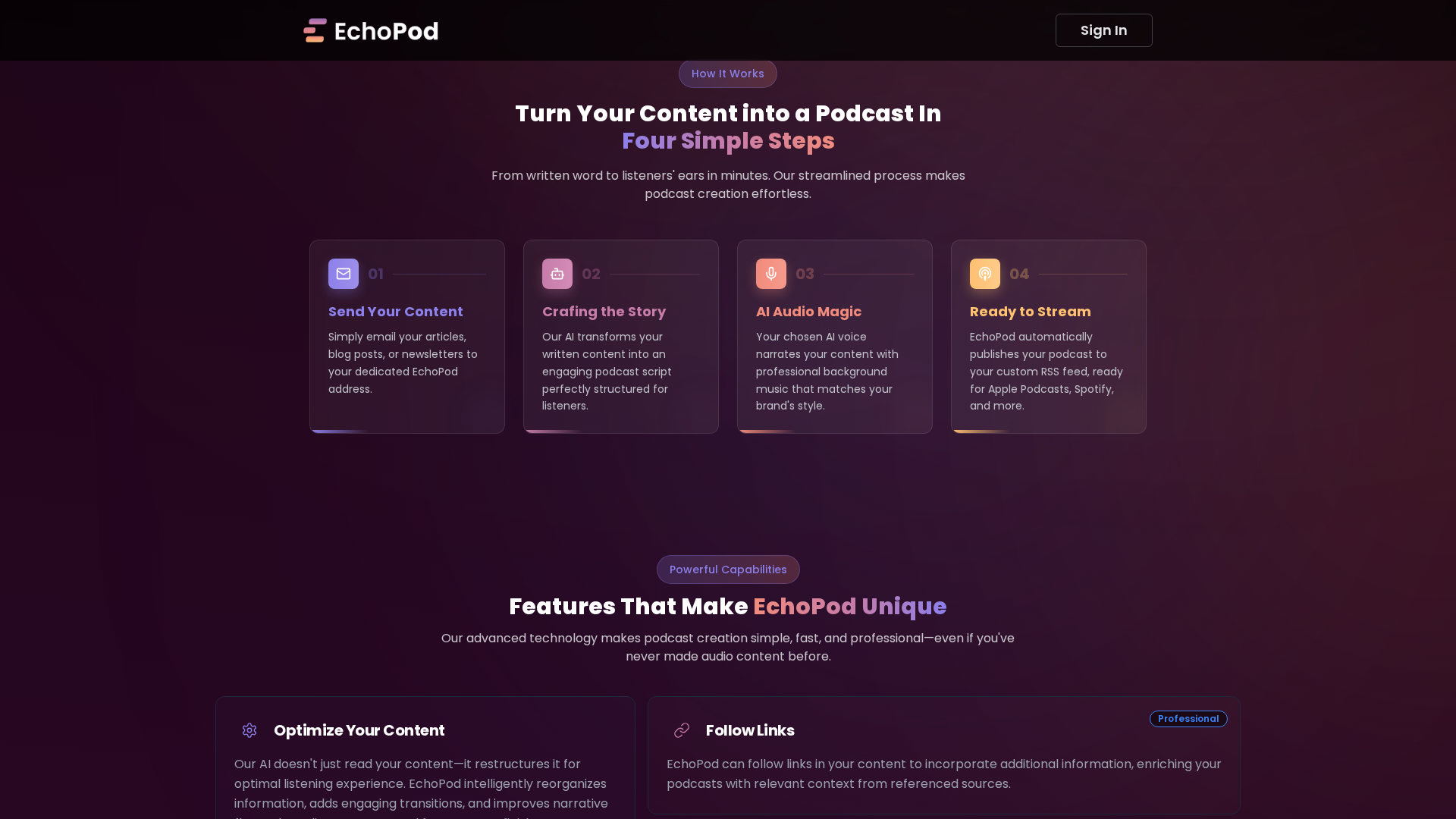 EchoPod Screenshot 1
