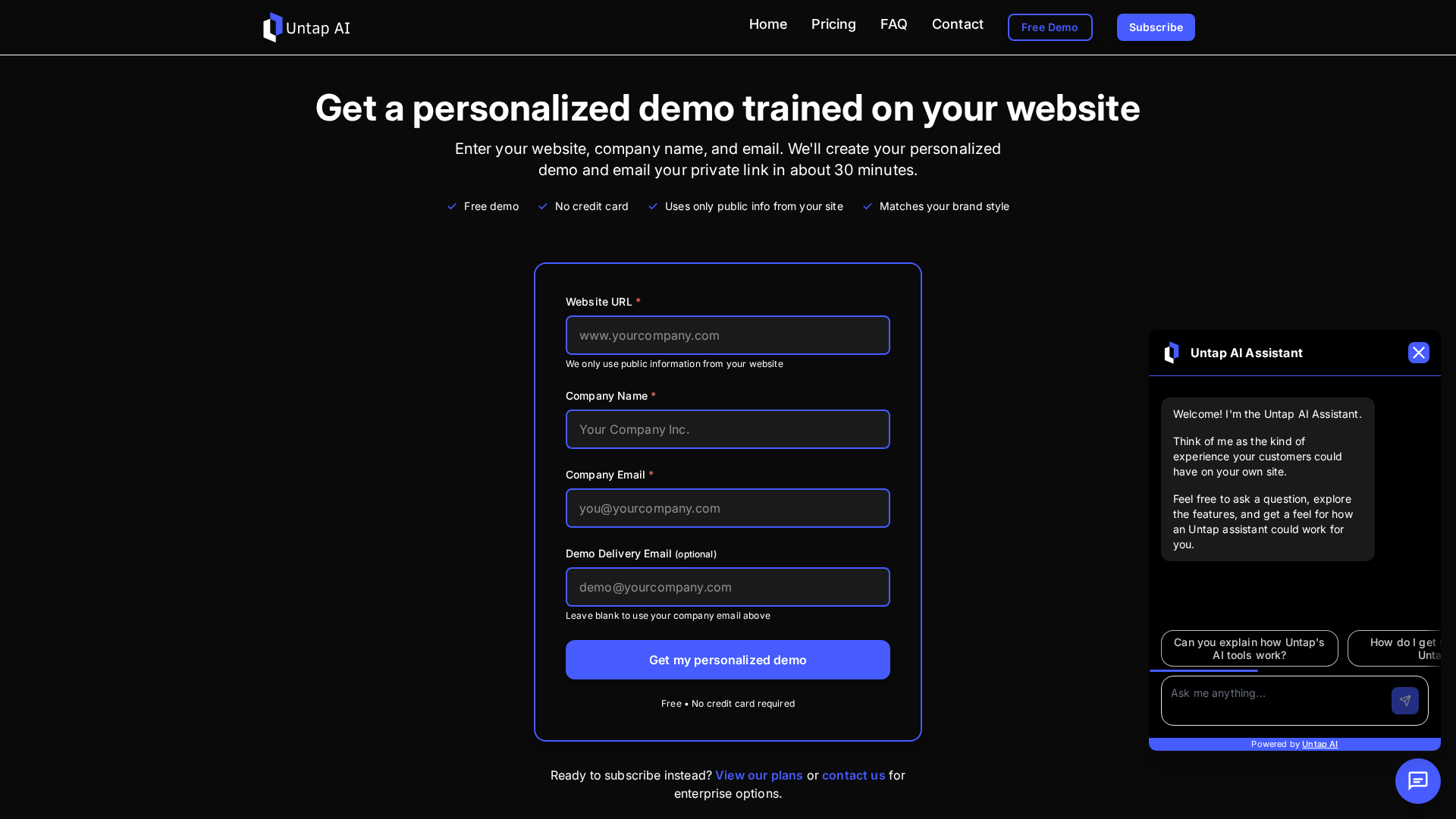 Untap AI Screenshot 1