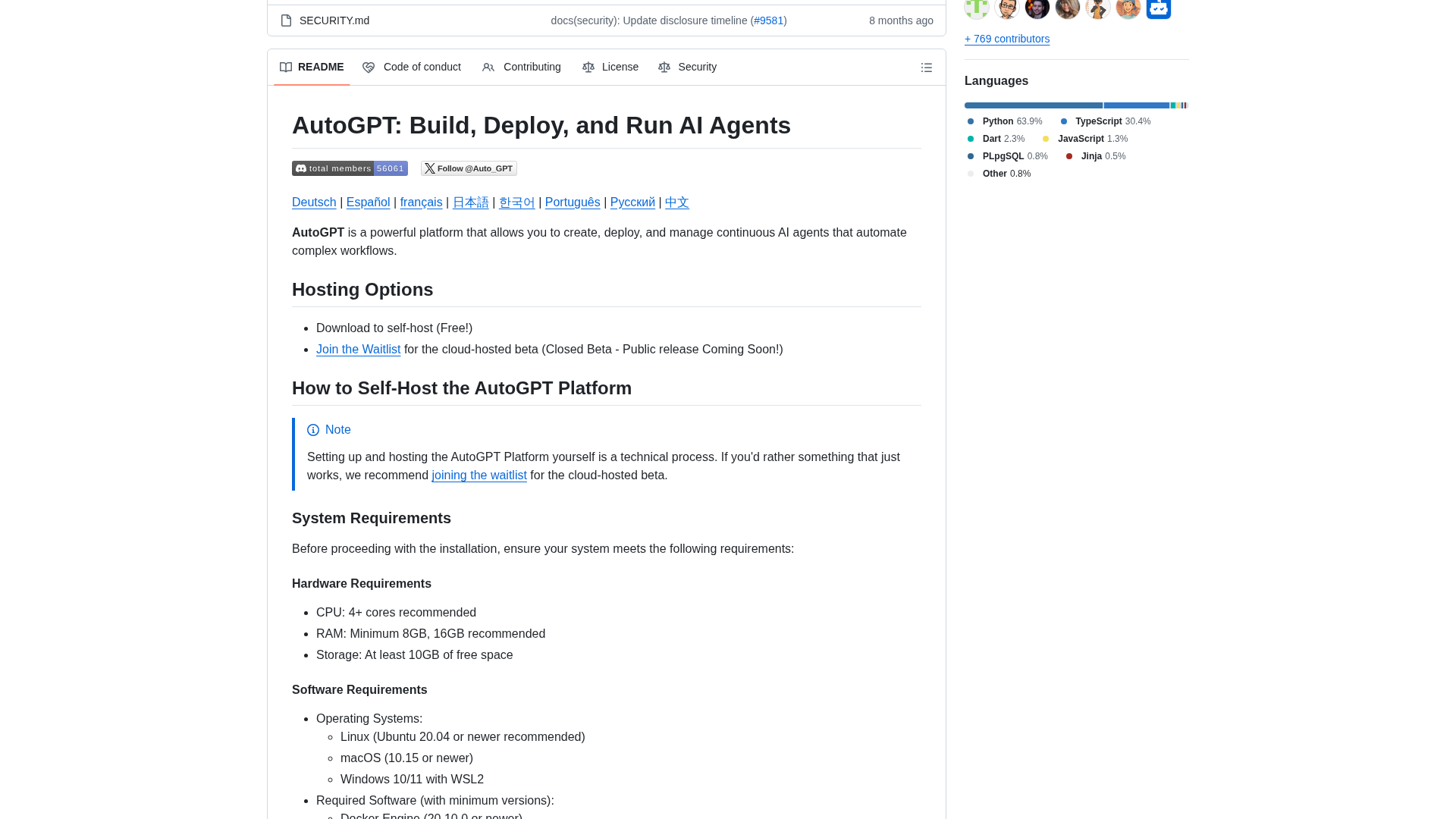 AutoGPT Screenshot 1