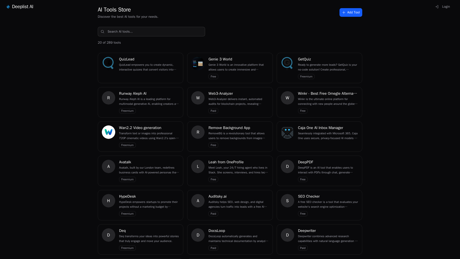 DeepList AI Screenshot