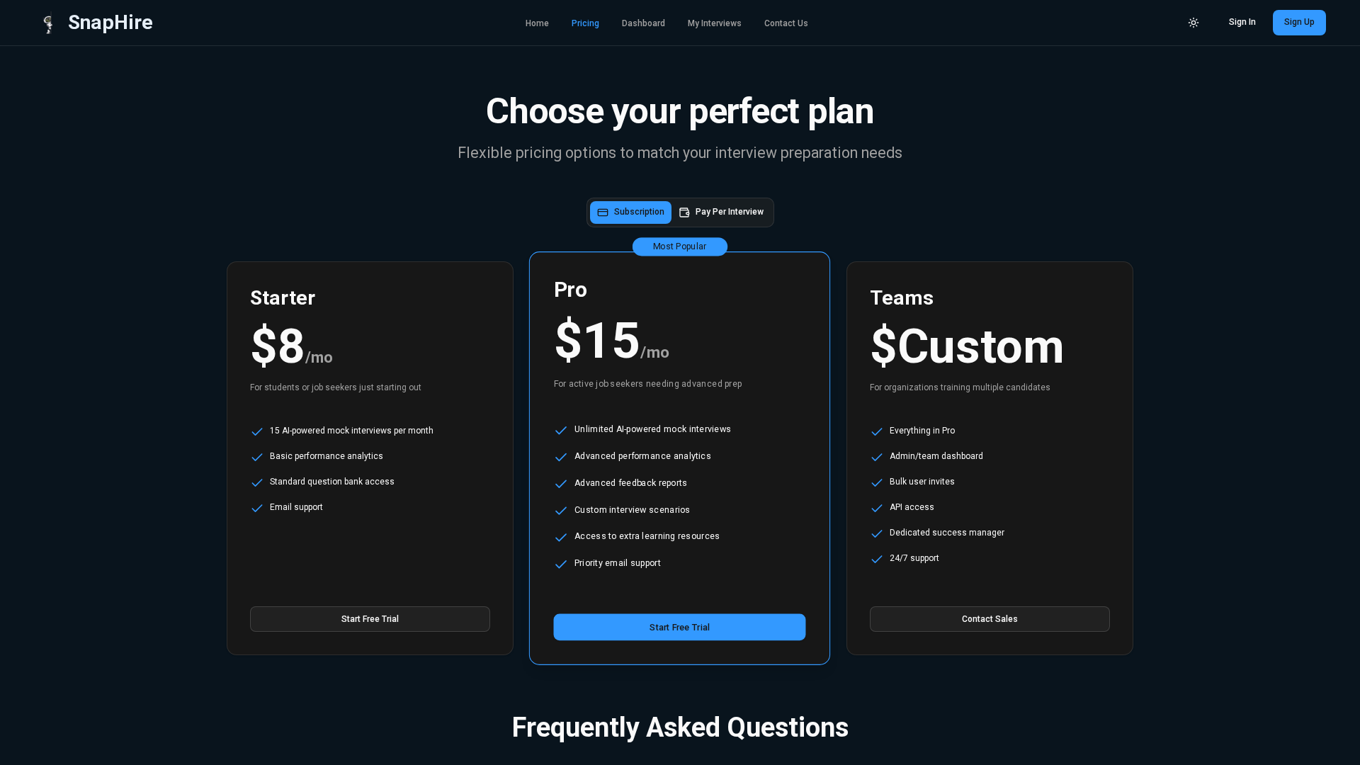 SnapHire Screenshot 1