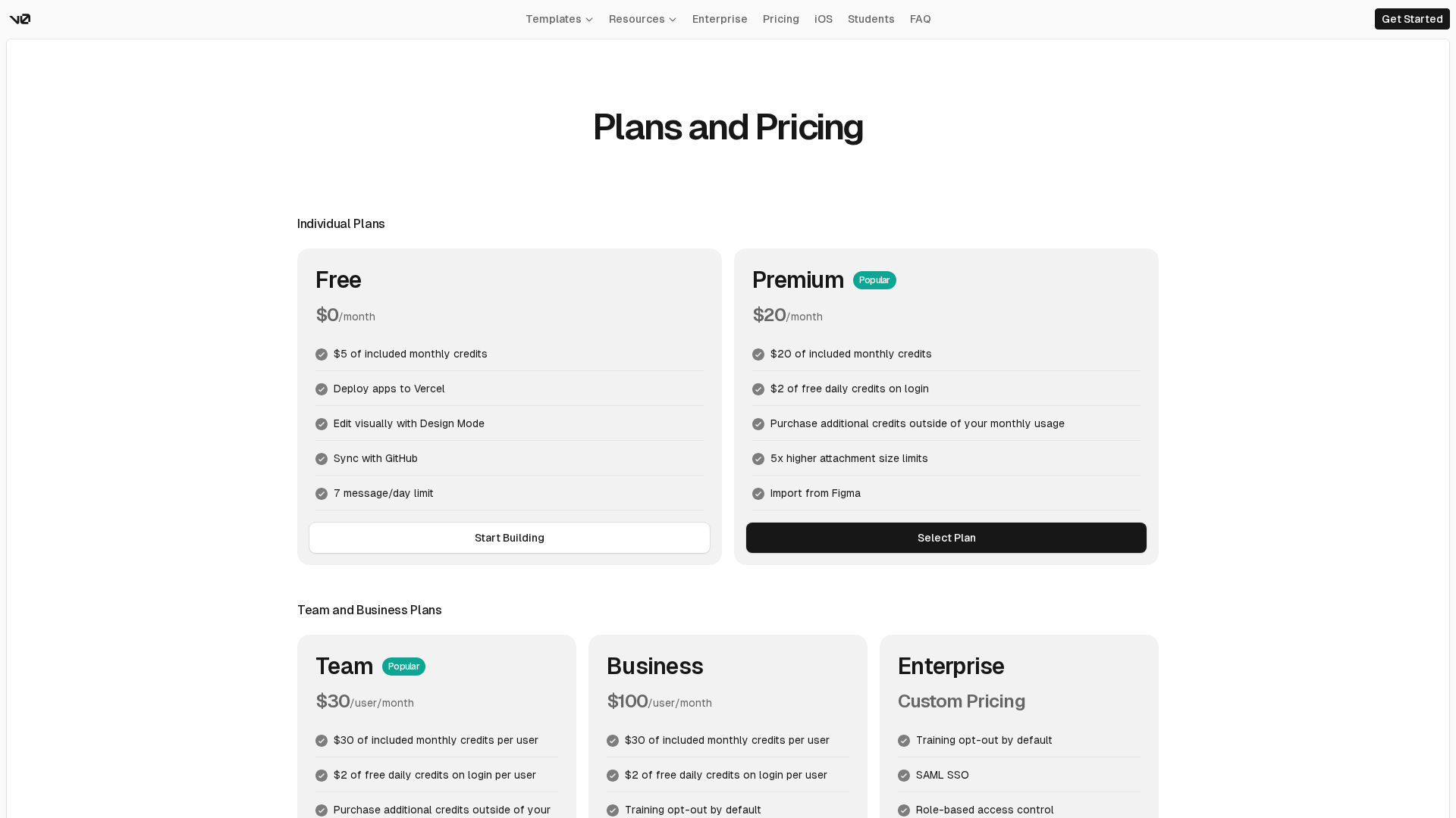 v0 (v0 by Vercel) Screenshot 1