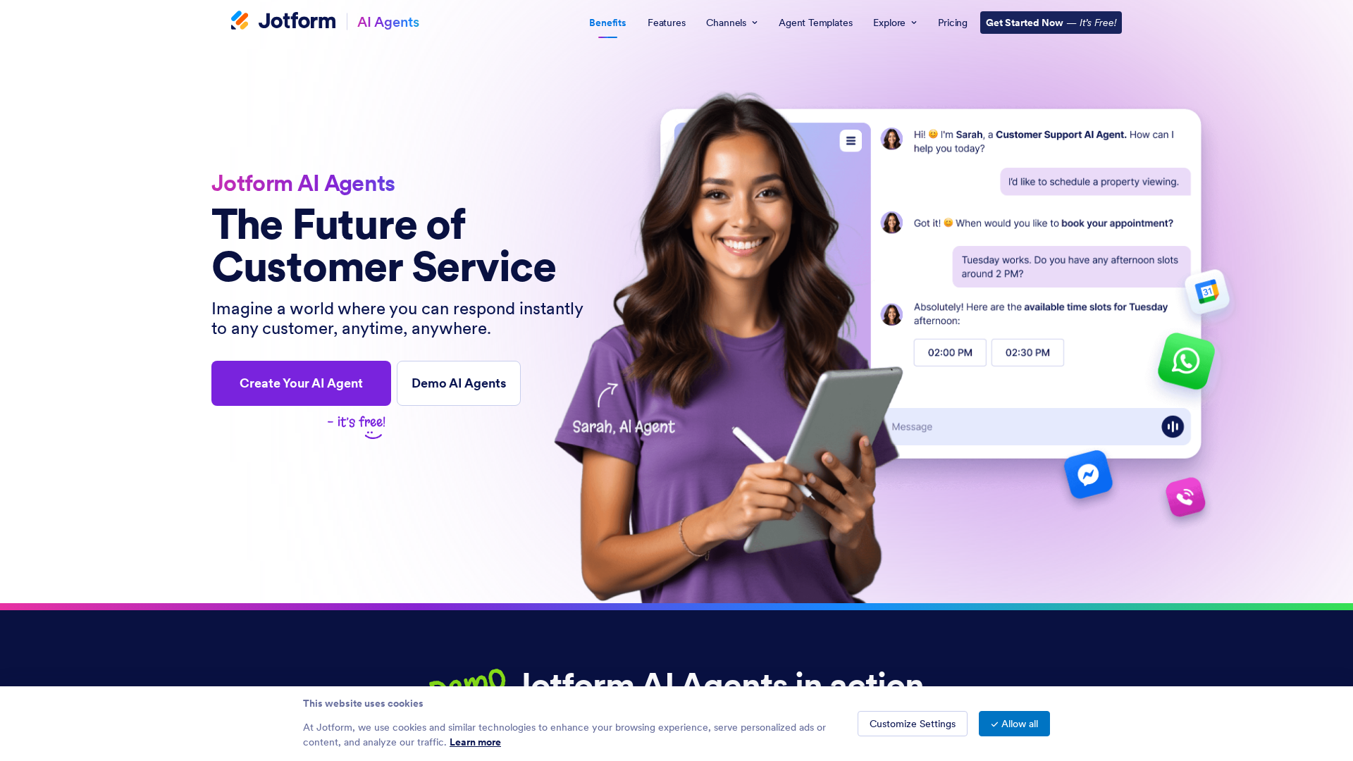 Jotform AI Agents Screenshot
