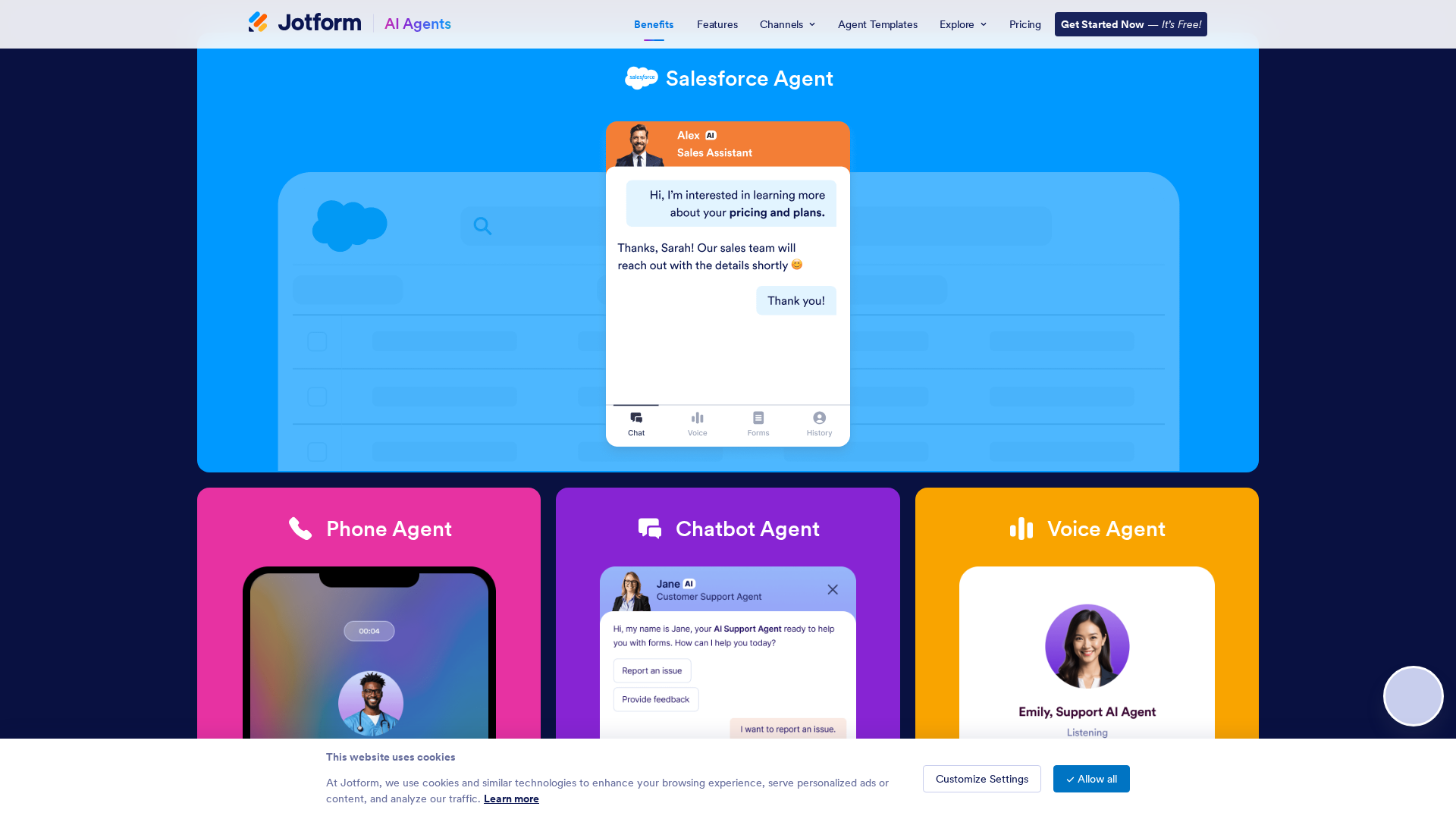 Jotform AI Agents Screenshot 1