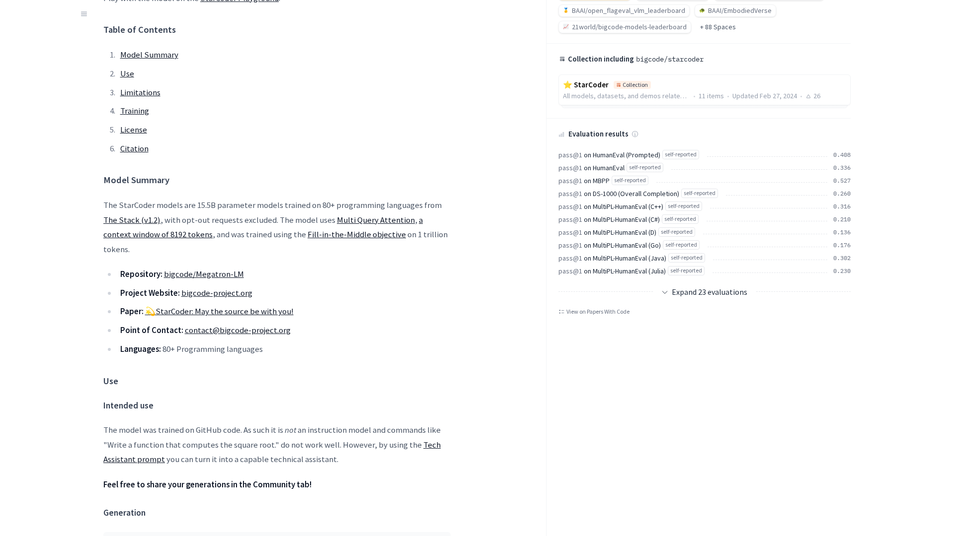 StarCoder Screenshot 1