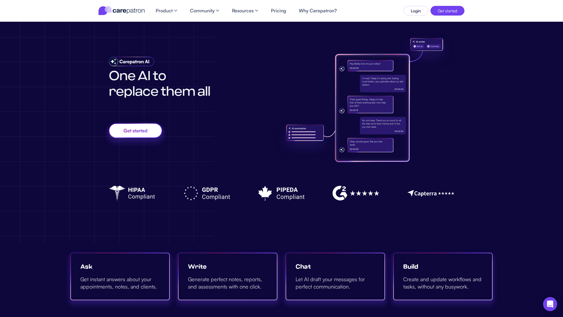 Carepatron AI (AI medical transcription feature) Screenshot 1