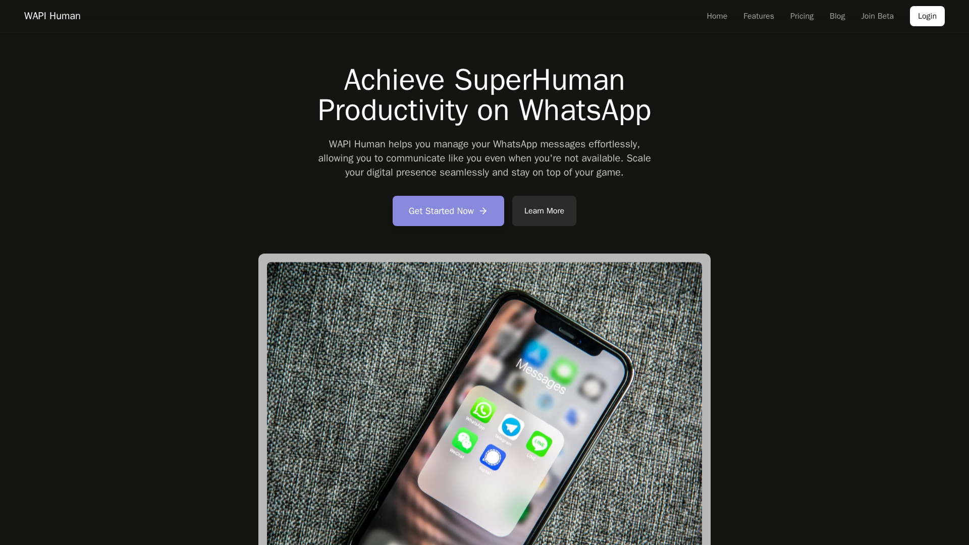 WAPI Human Screenshot