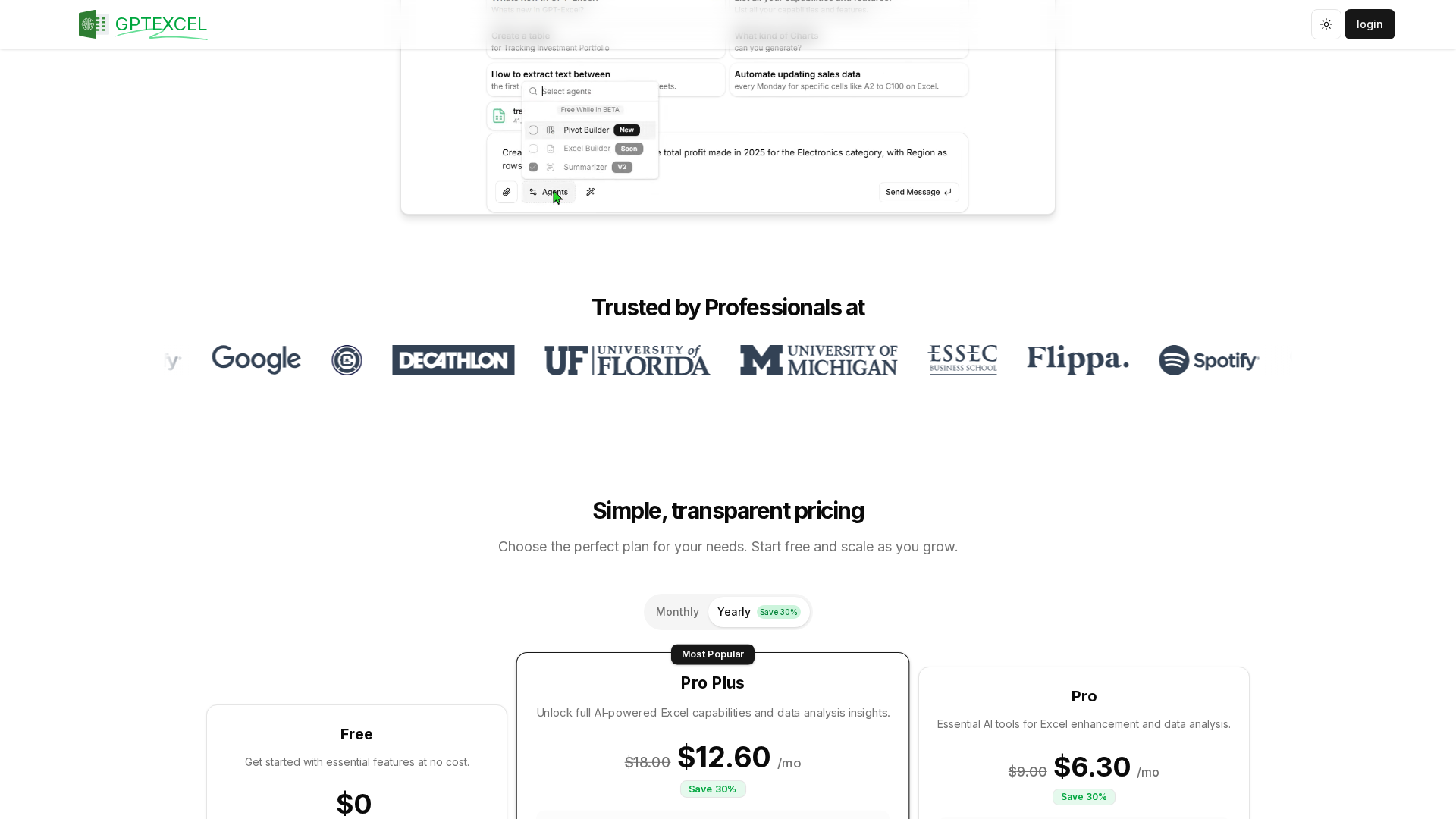 GPTExcel Screenshot 1