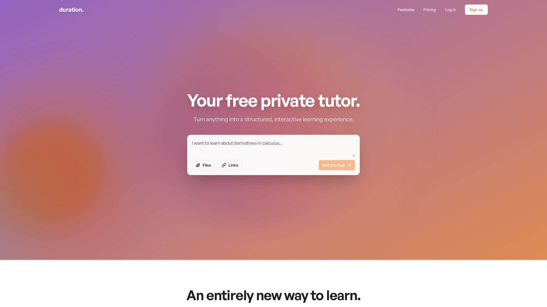 duration.ai Screenshot