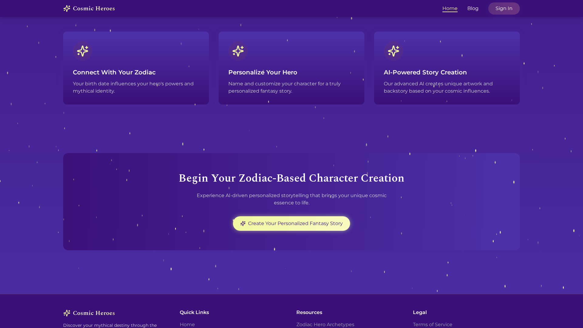 Cosmic Heroes Screenshot 1