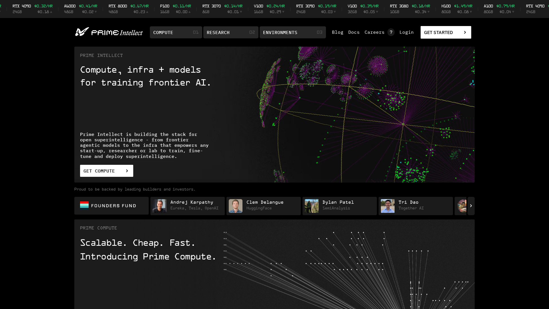 Prime Intellect Screenshot