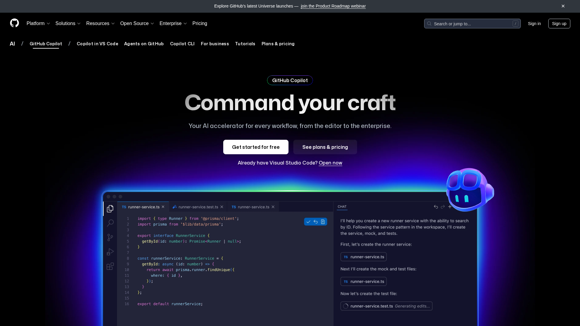 GitHub Copilot Screenshot