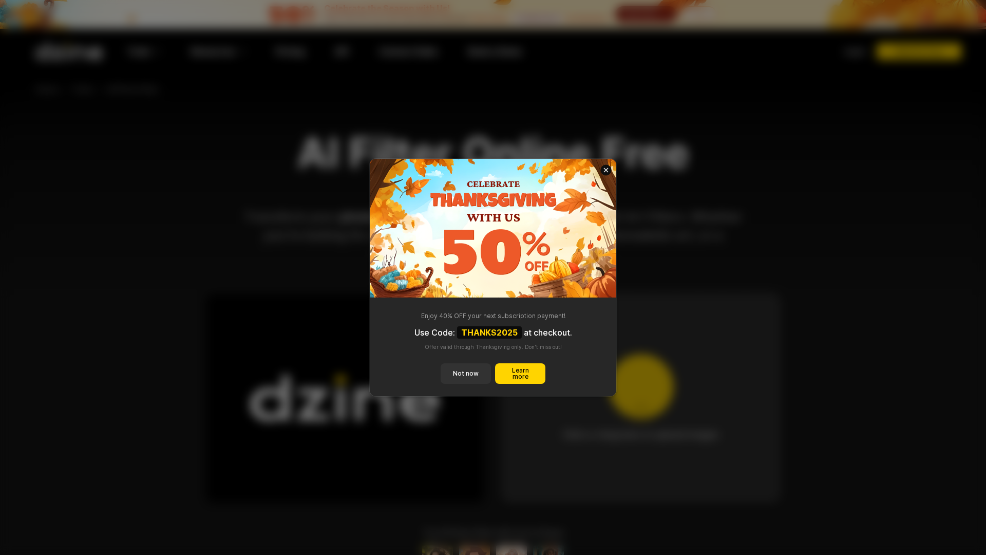 AI Photo Filter (Dzine AI Photo Filter) Screenshot