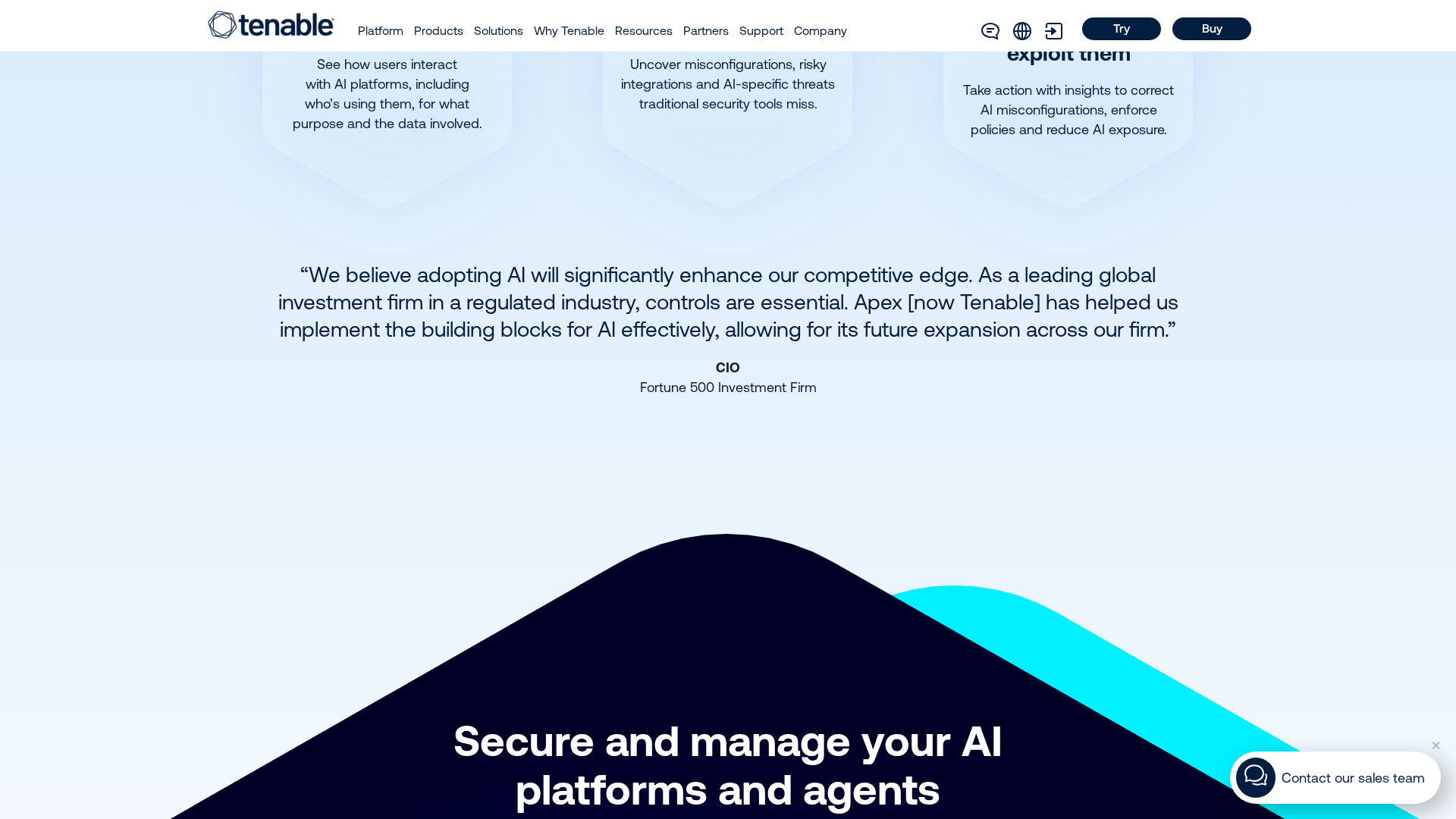 Apex (apexhq.ai) — Tenable AI Exposure Screenshot 1