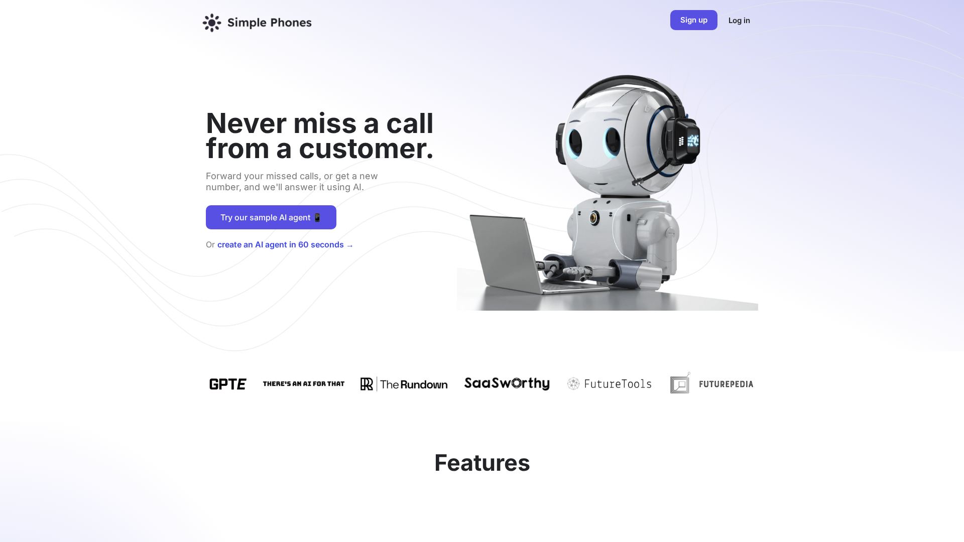 Simple Phones — AI Phone Assistant Screenshot