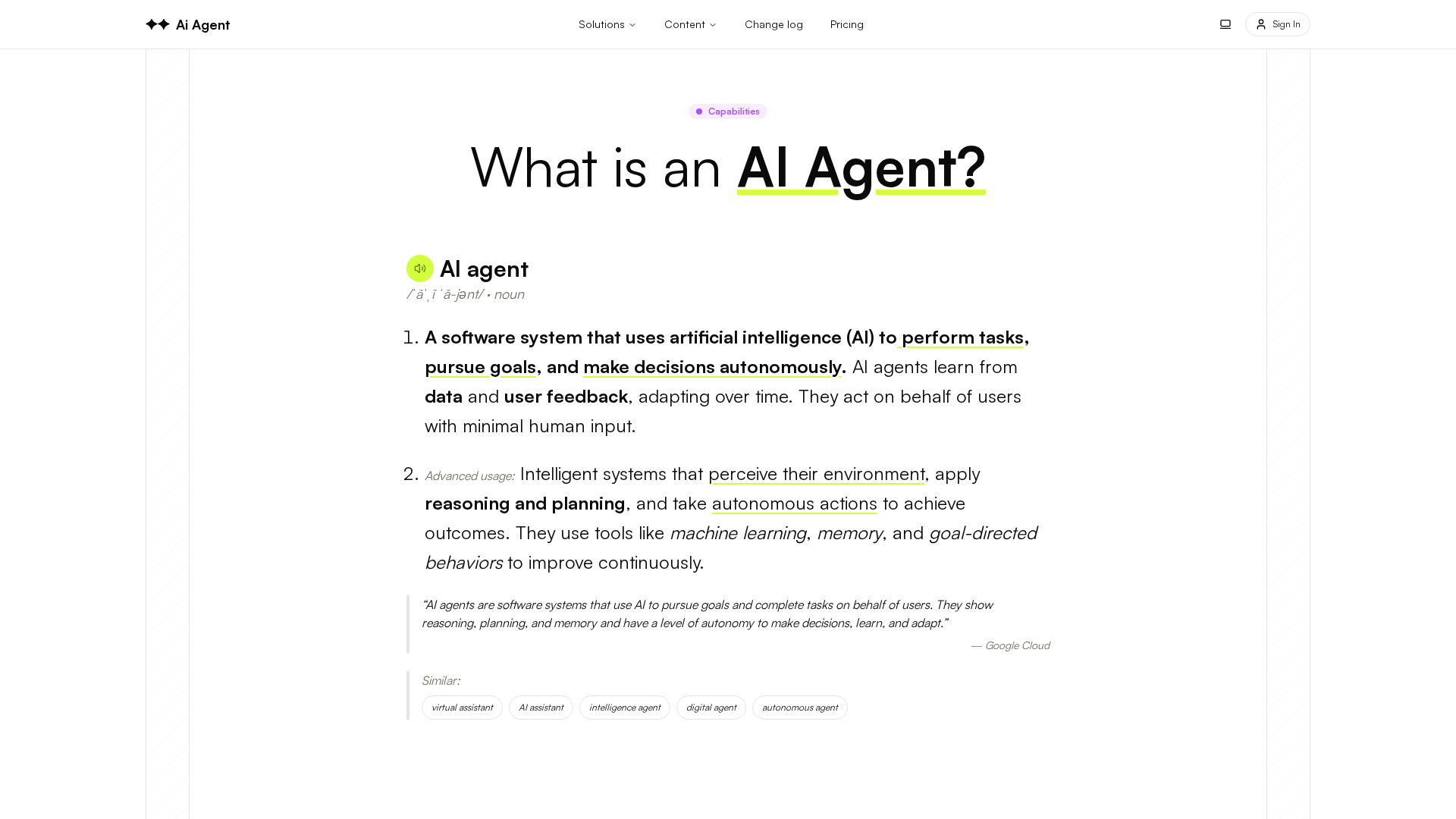 AI Agent Screenshot 1