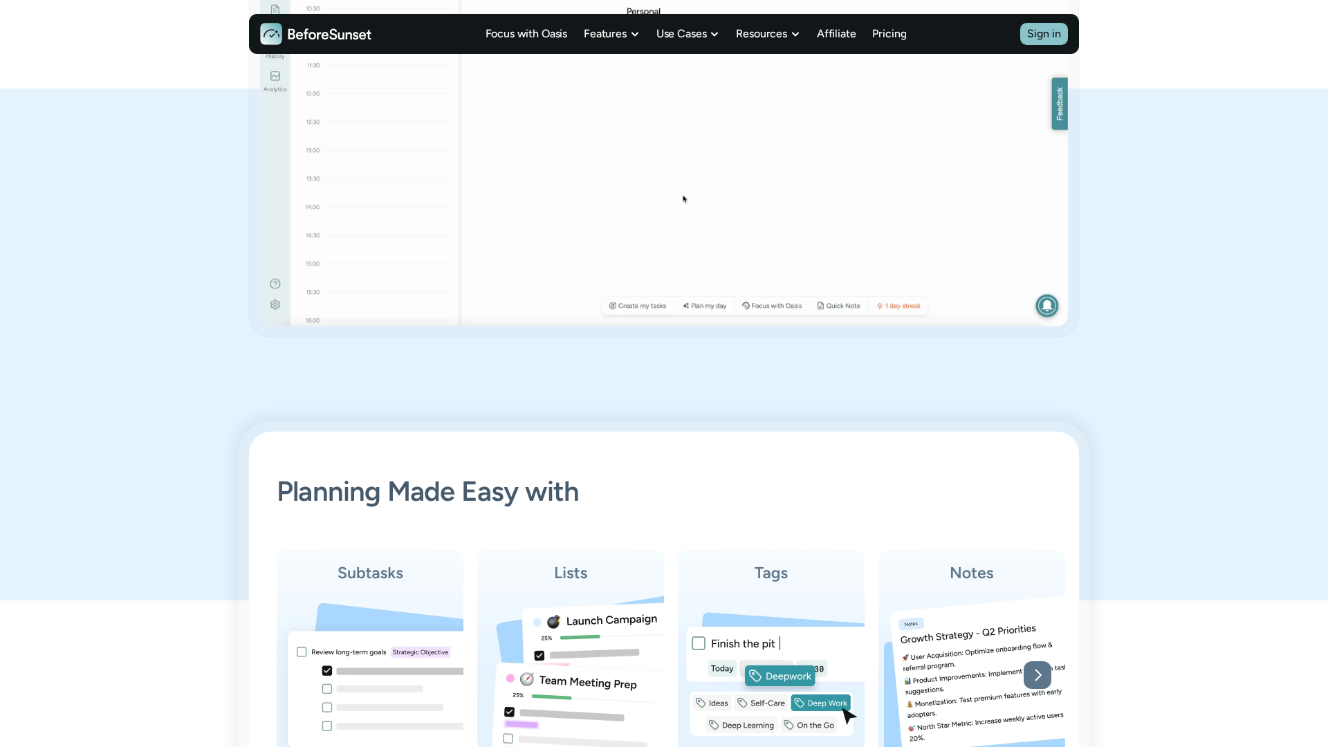 BeforeSunset.ai Screenshot 1