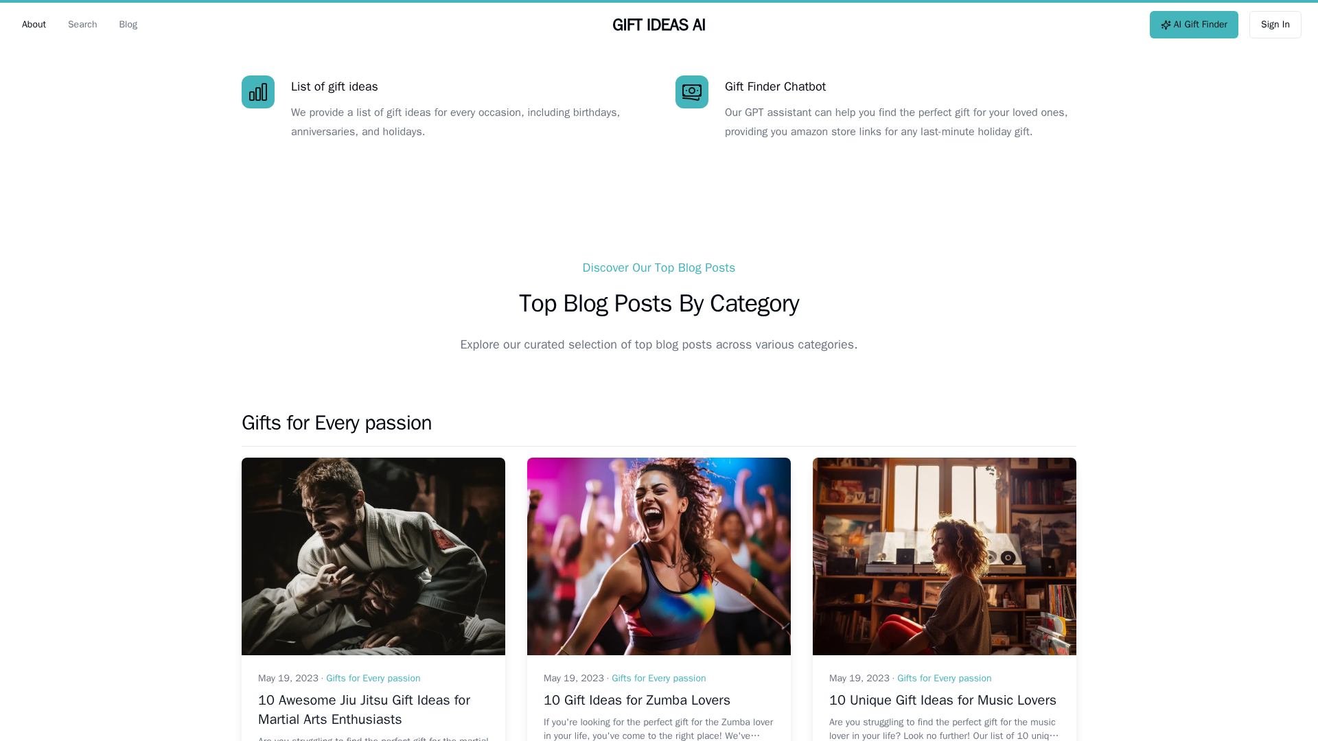 Gift Ideas AI Screenshot 1