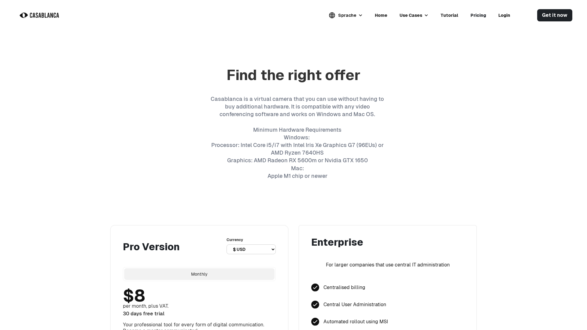 Casablanca.AI Screenshot 1