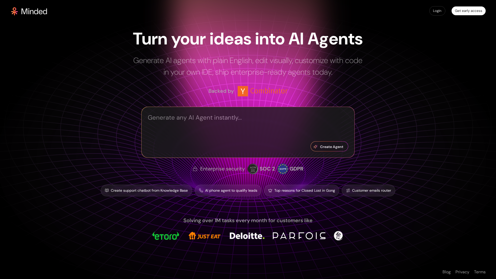 Minded / Agentsforce Screenshot