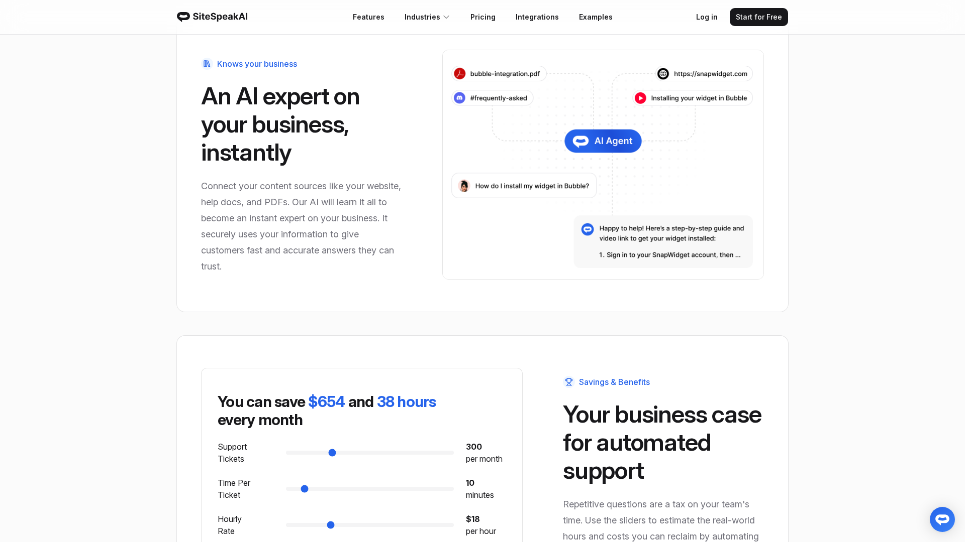SiteSpeakAI Screenshot 1
