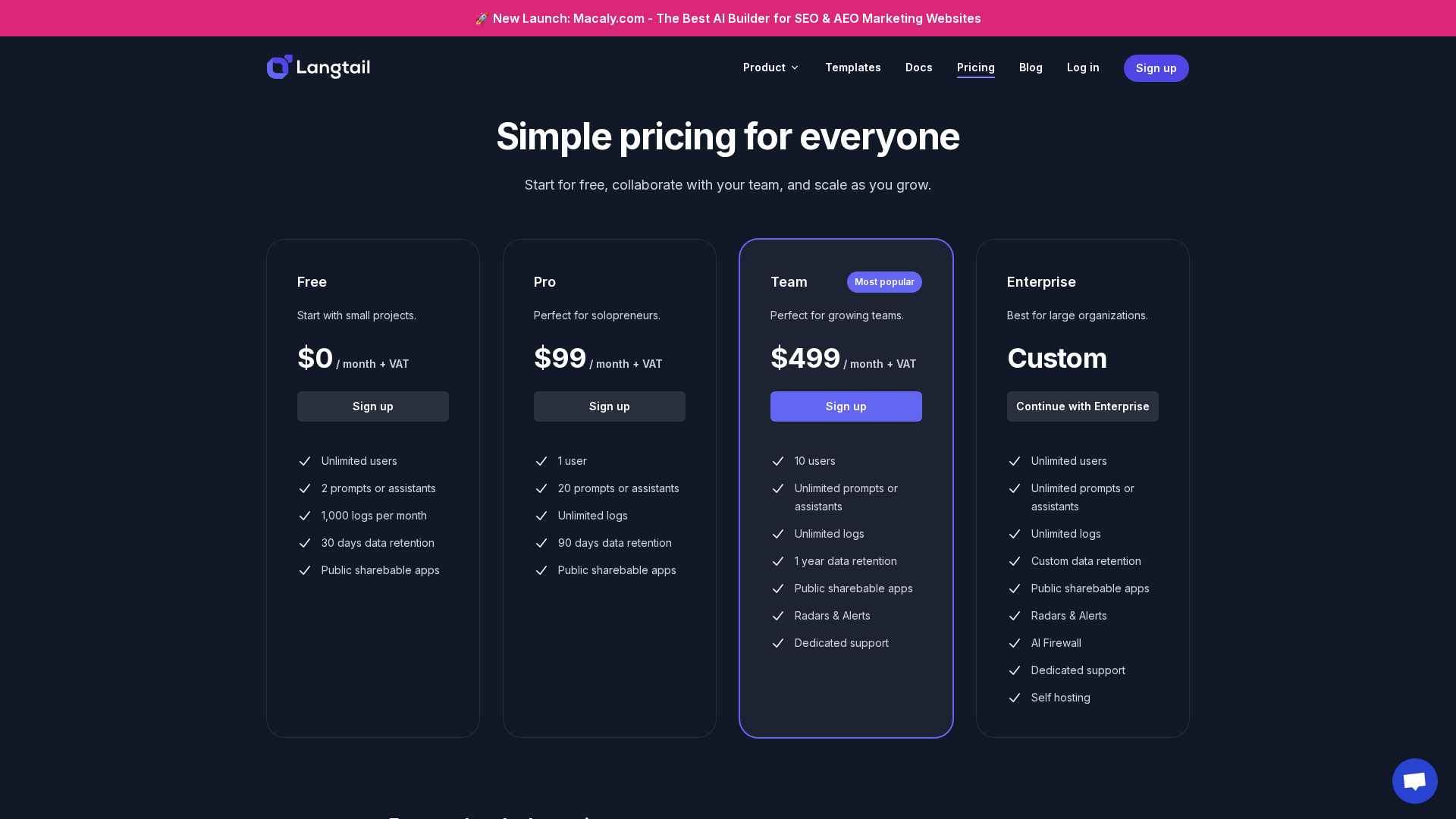 Langtail Screenshot 1