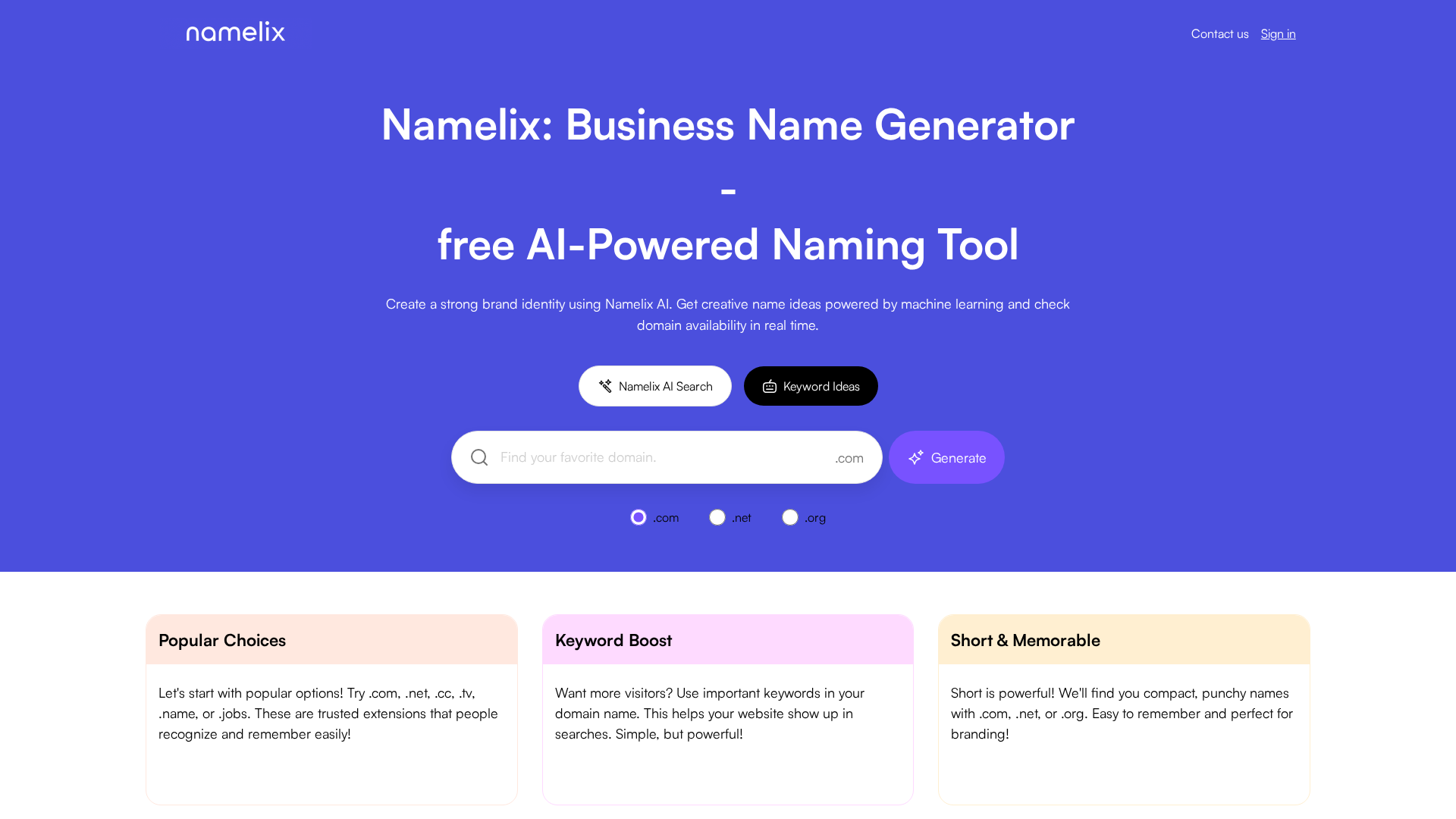 Namelix Screenshot 1
