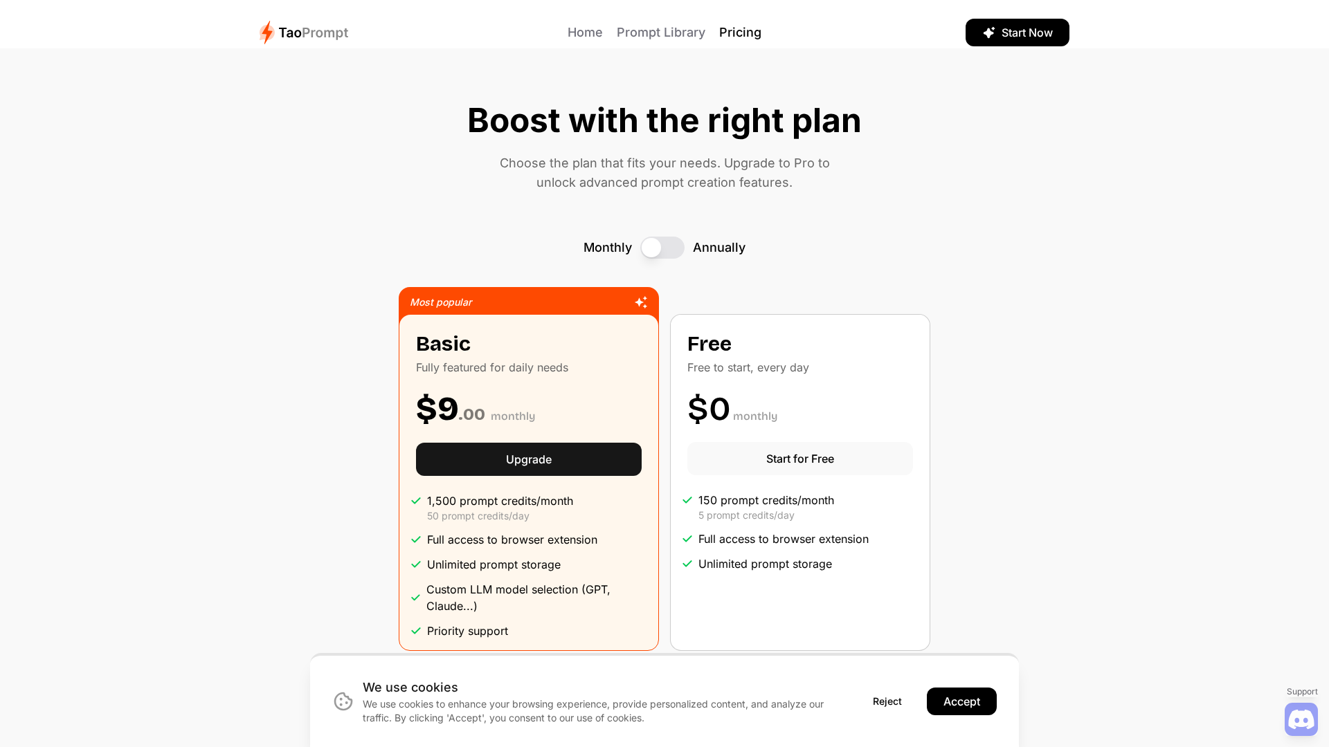 TaoPrompt.com Screenshot 1