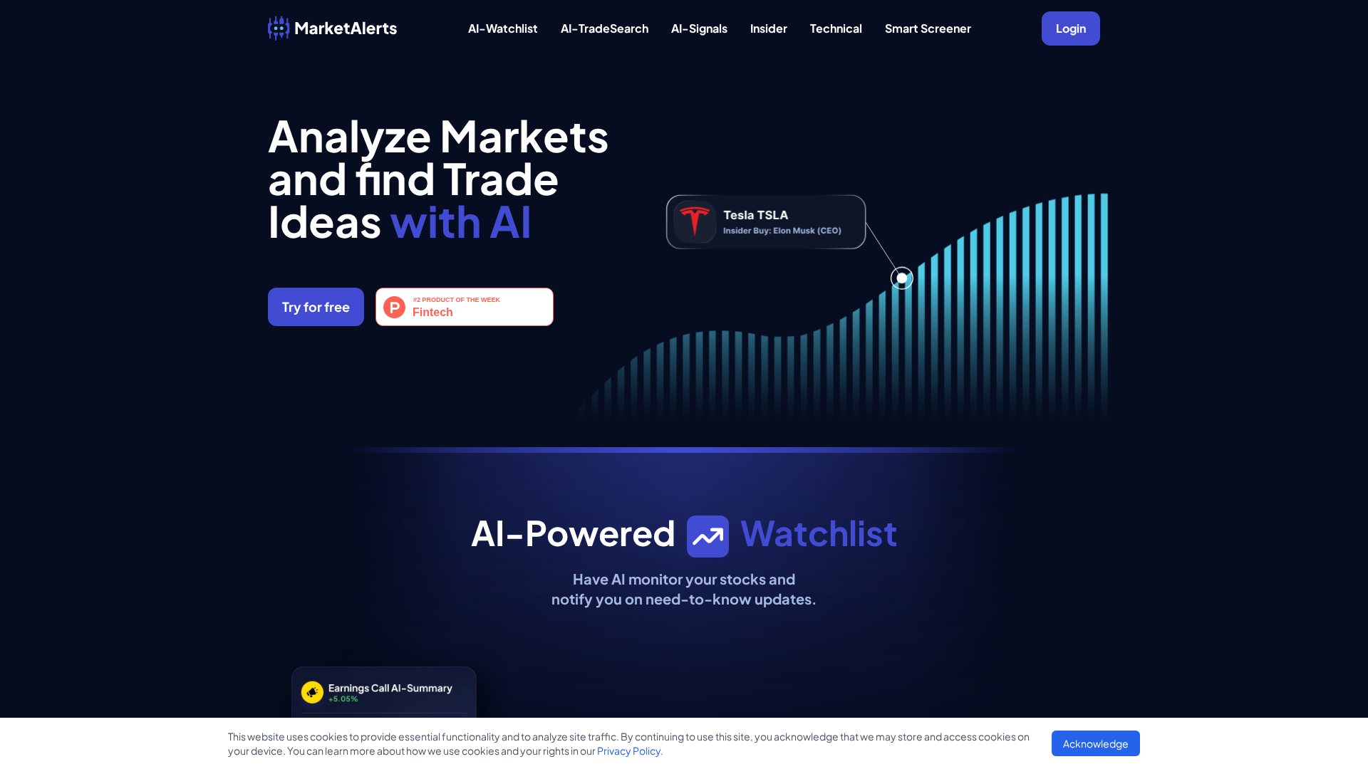 MarketAlerts.ai Screenshot