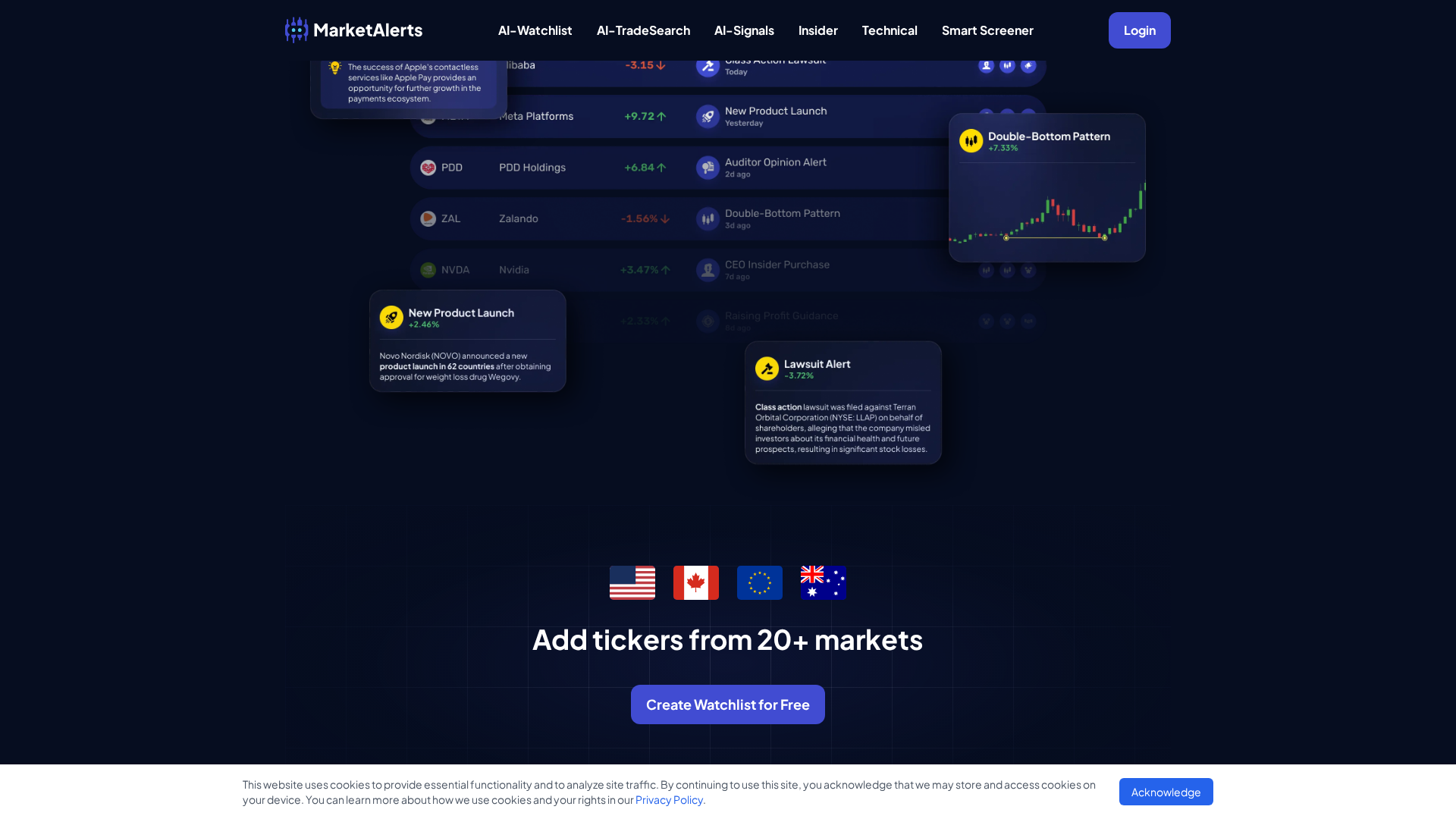MarketAlerts.ai Screenshot 1