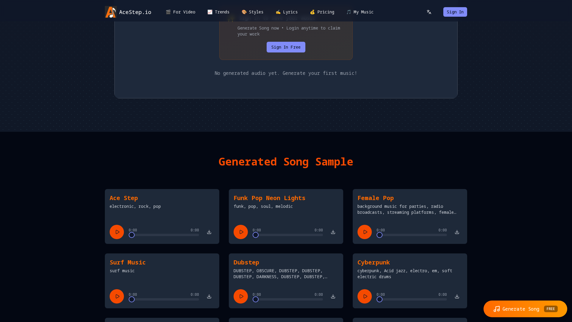 ACE–Step Screenshot 1