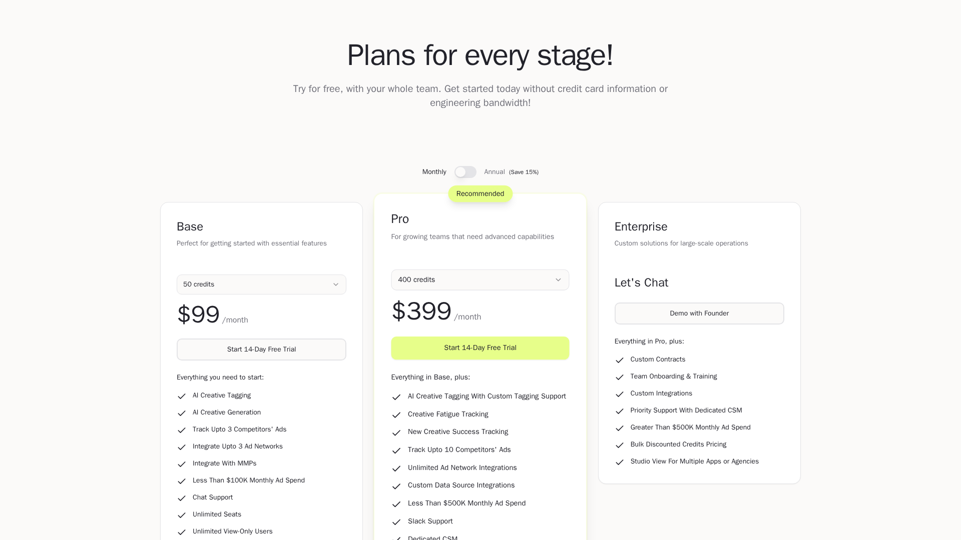 Segwise Screenshot 1