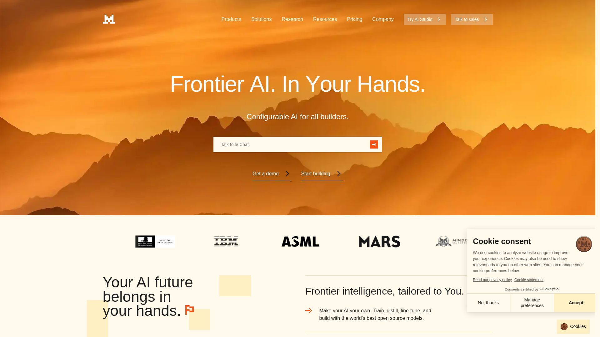 Mistral AI Screenshot