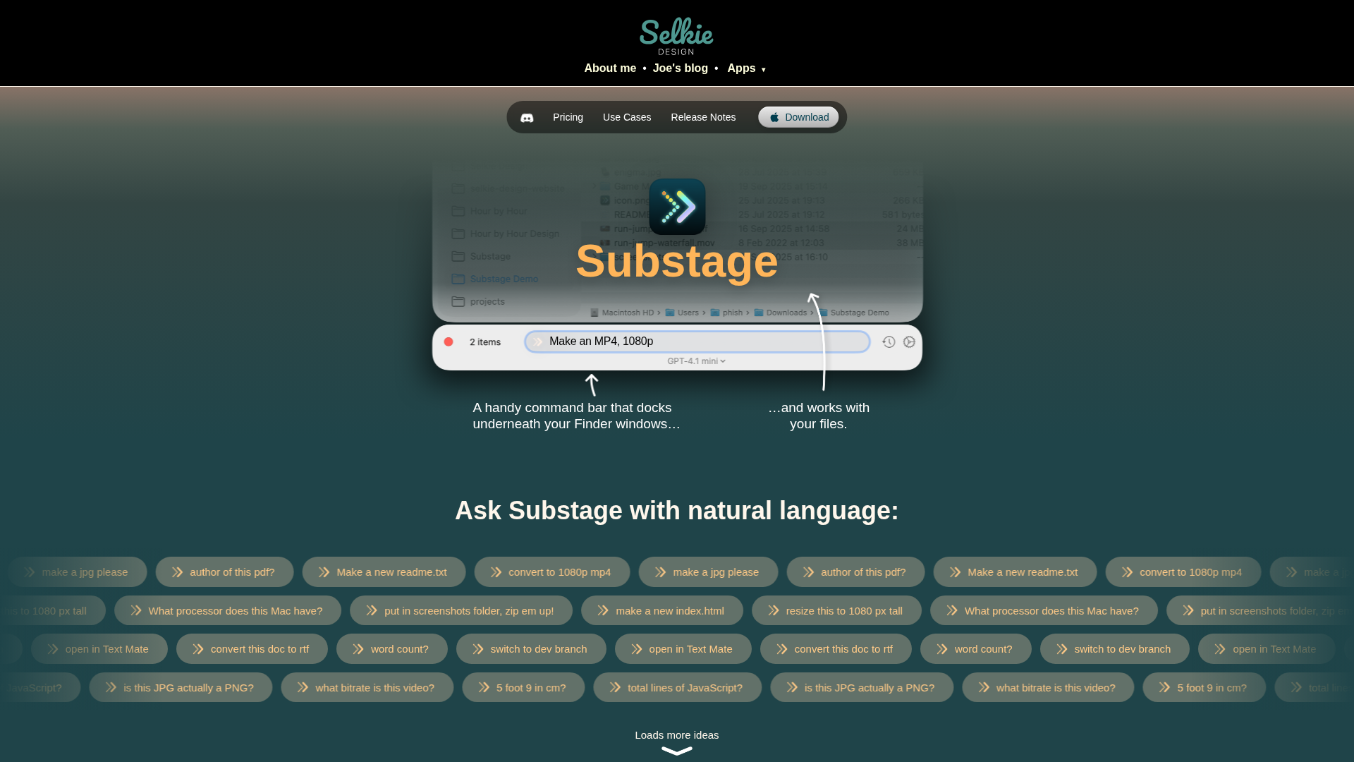 Substage Screenshot 1