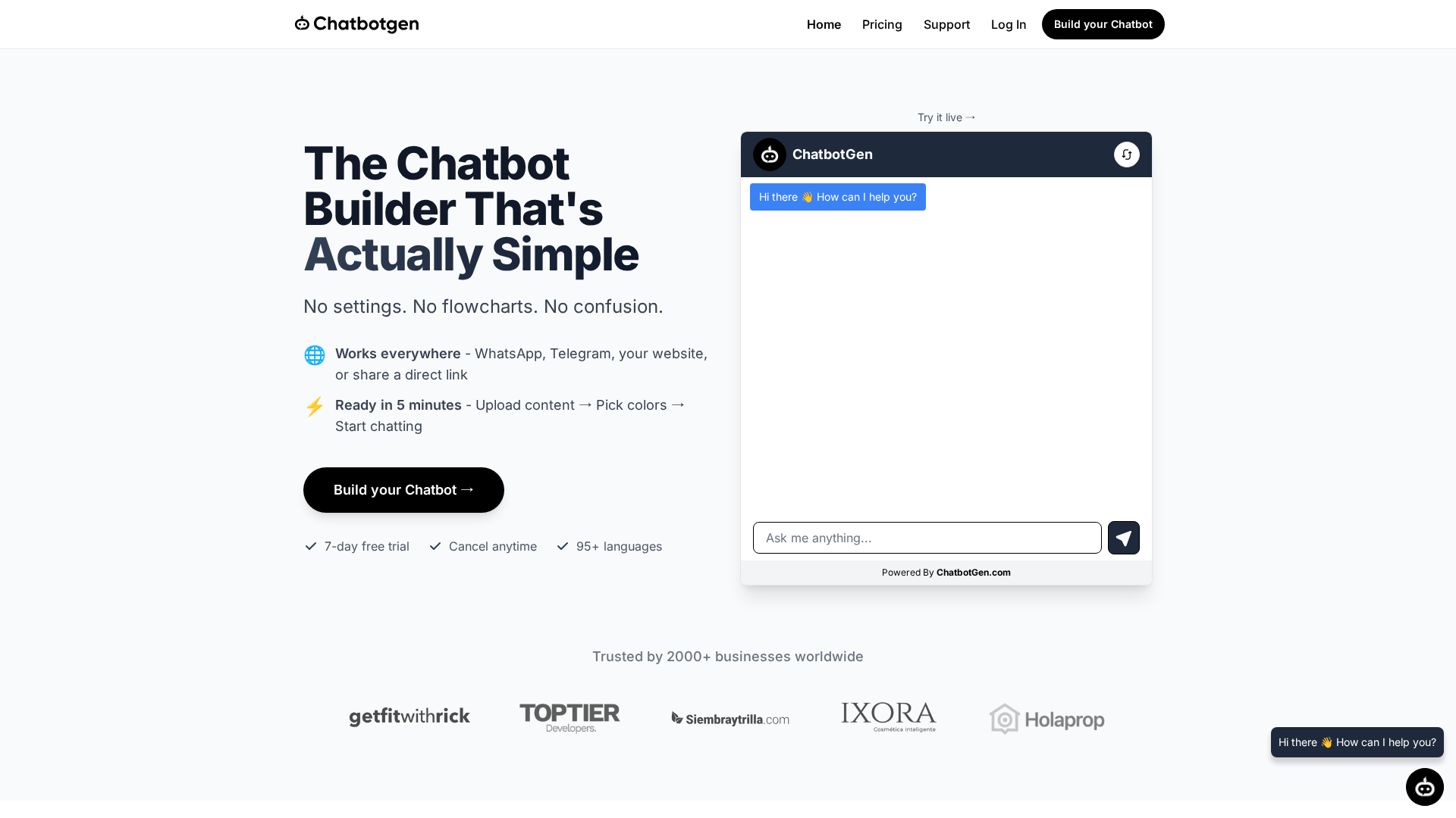 ChatbotGen Screenshot