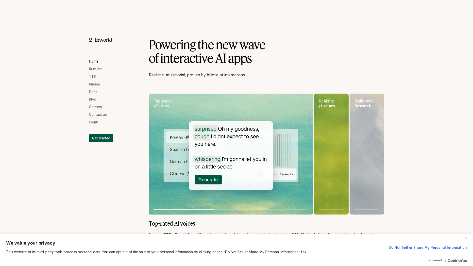 Inworld AI Screenshot
