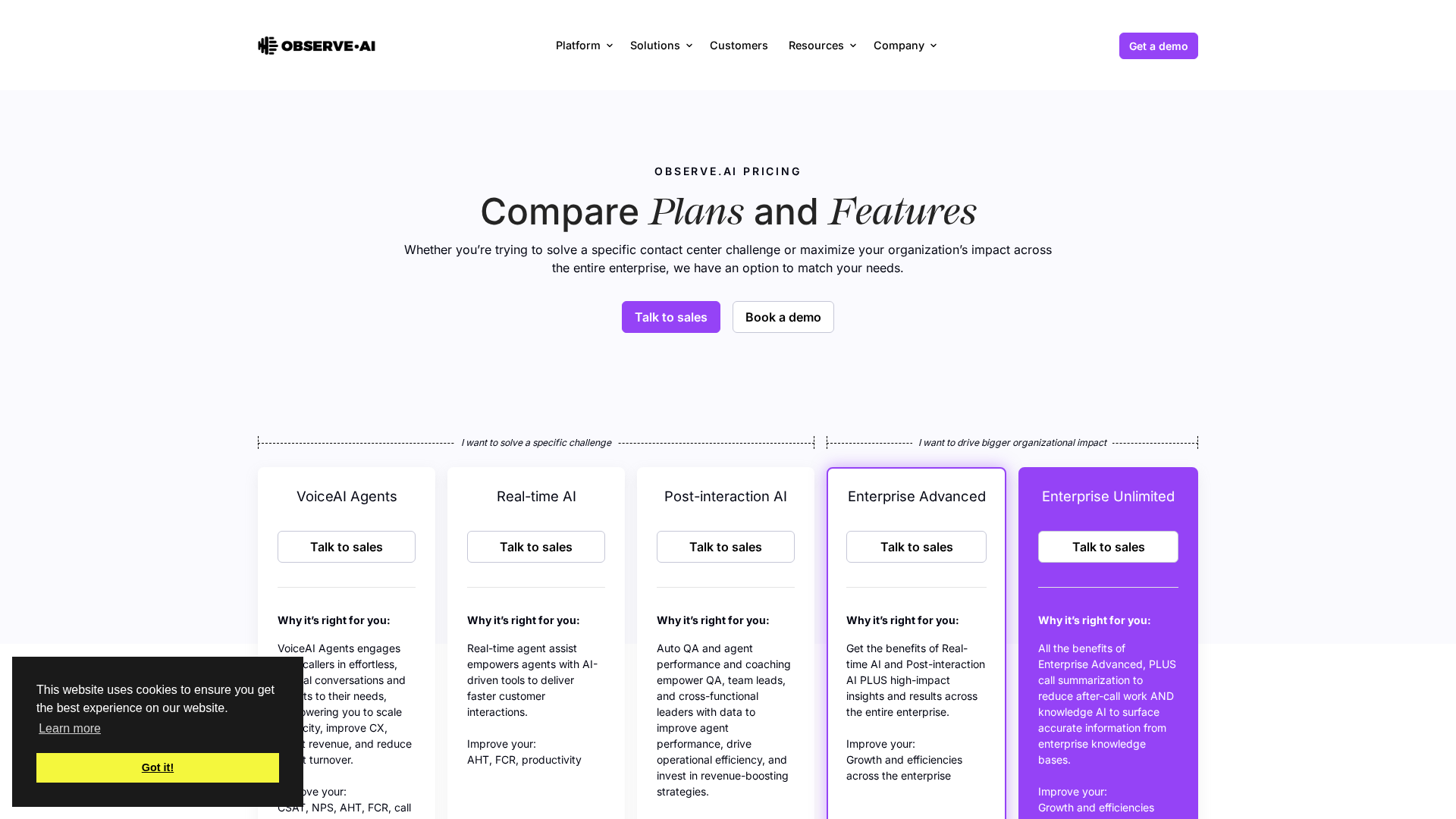 Observe.AI Screenshot 1