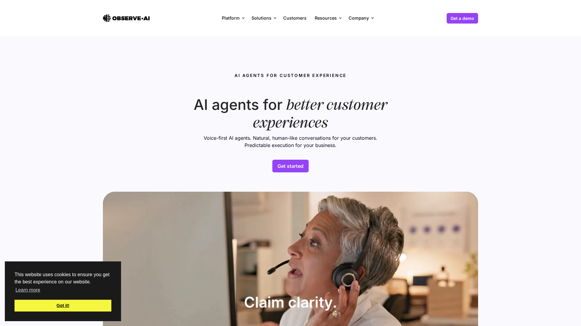 Observe.AI Screenshot