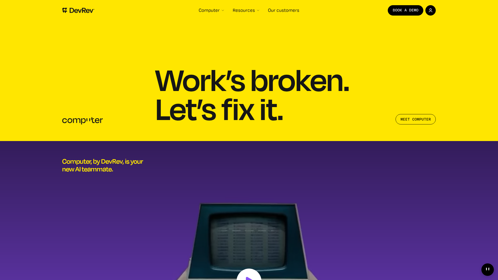 DevRev Computer Screenshot
