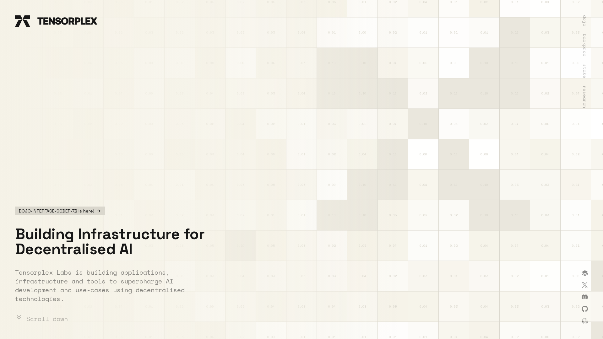 Tensorplex Labs Screenshot