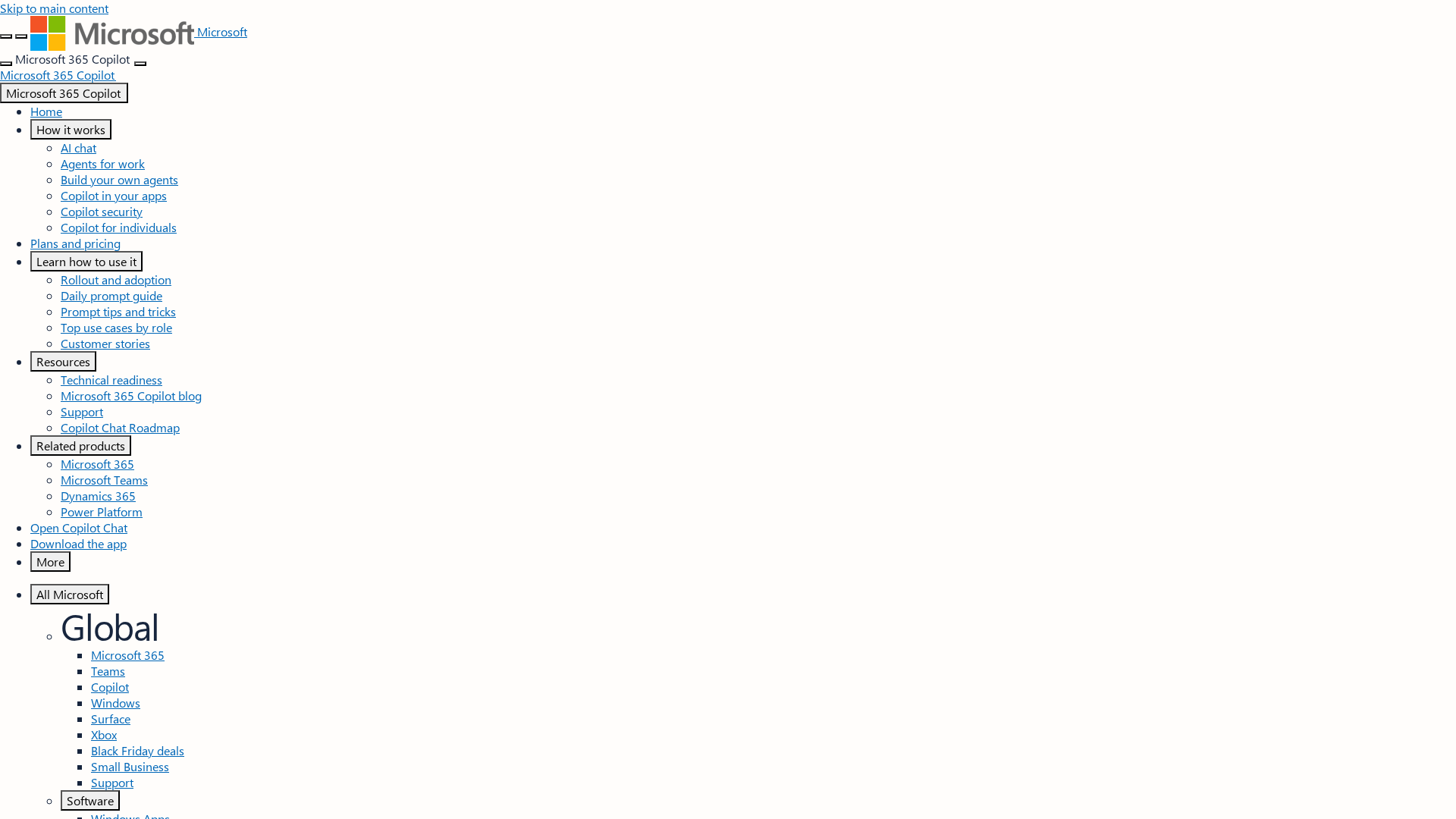 Microsoft 365 Copilot Screenshot 1