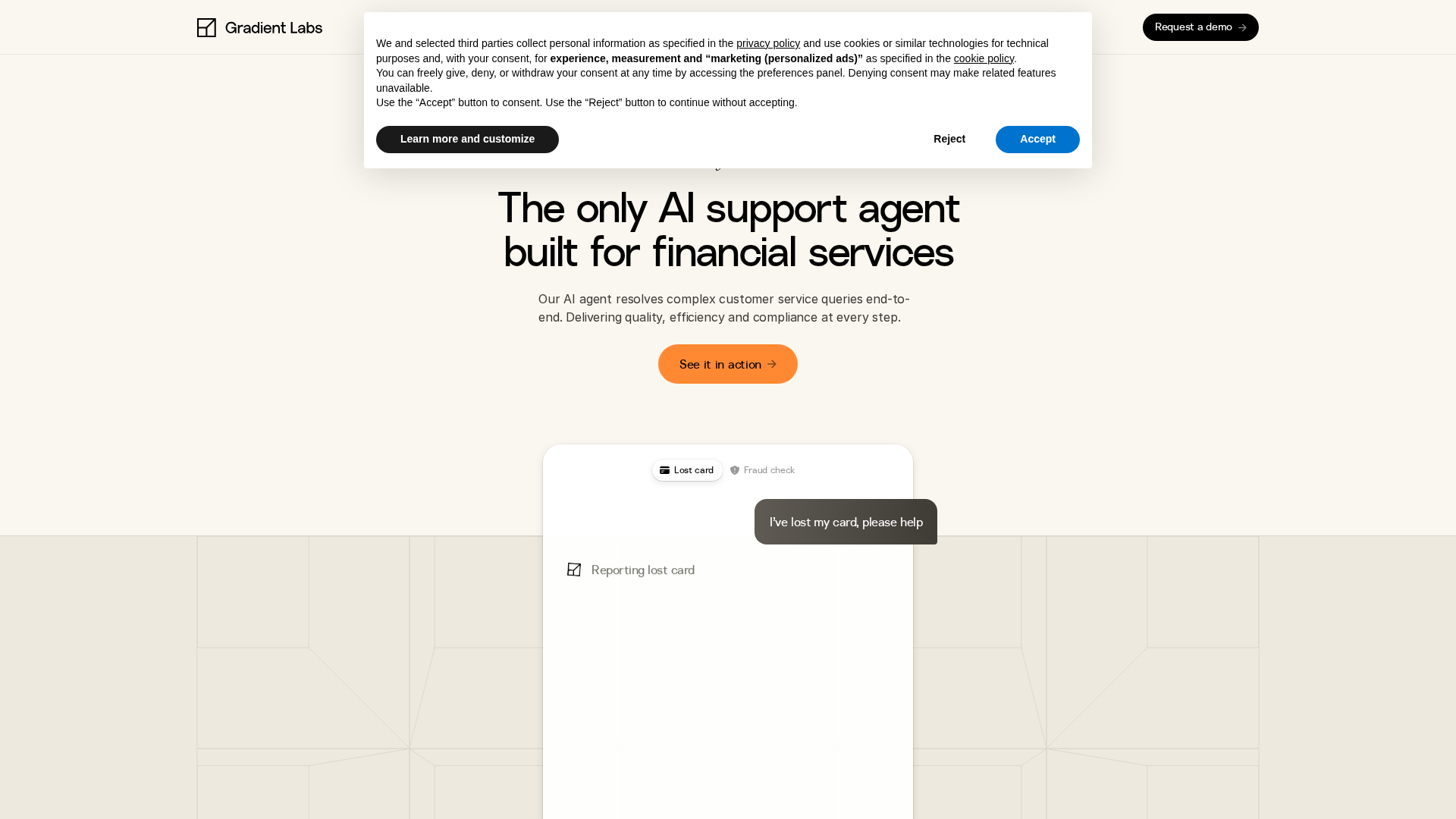 Gradient Labs Screenshot