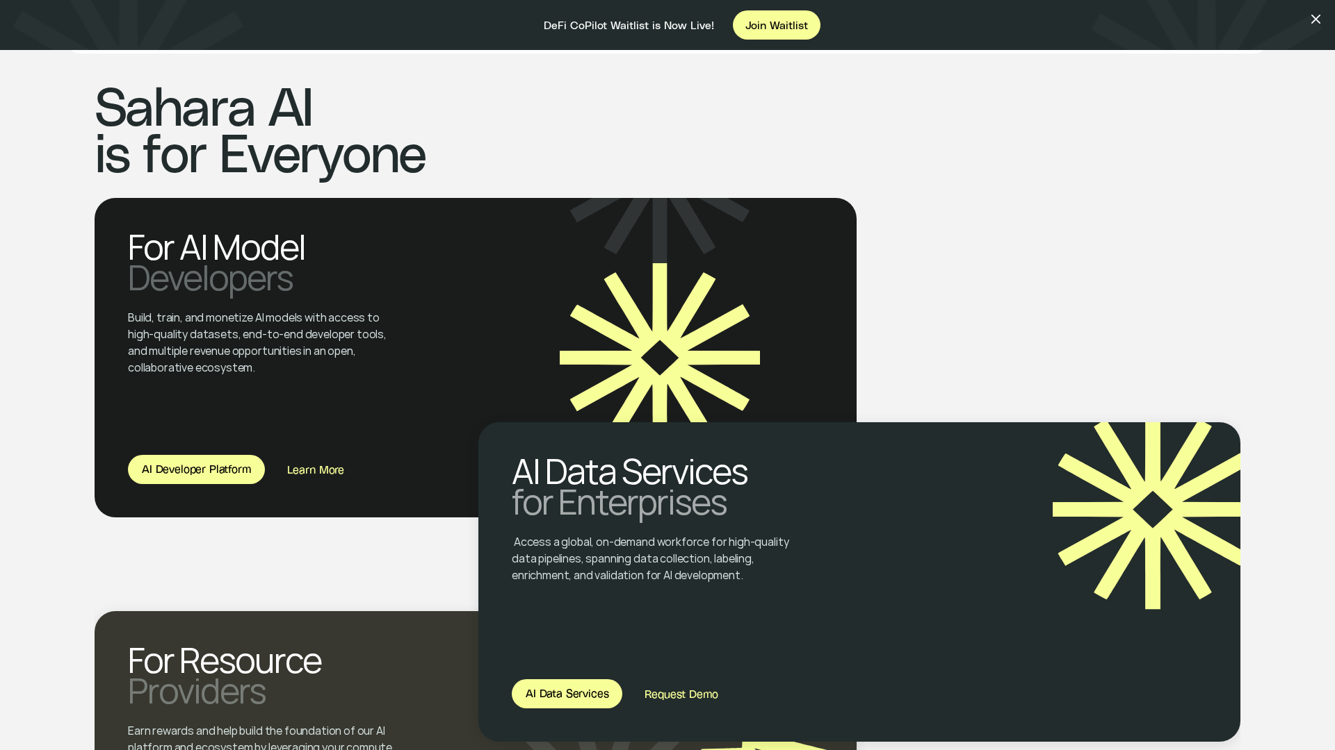 Sahara AI Screenshot 1