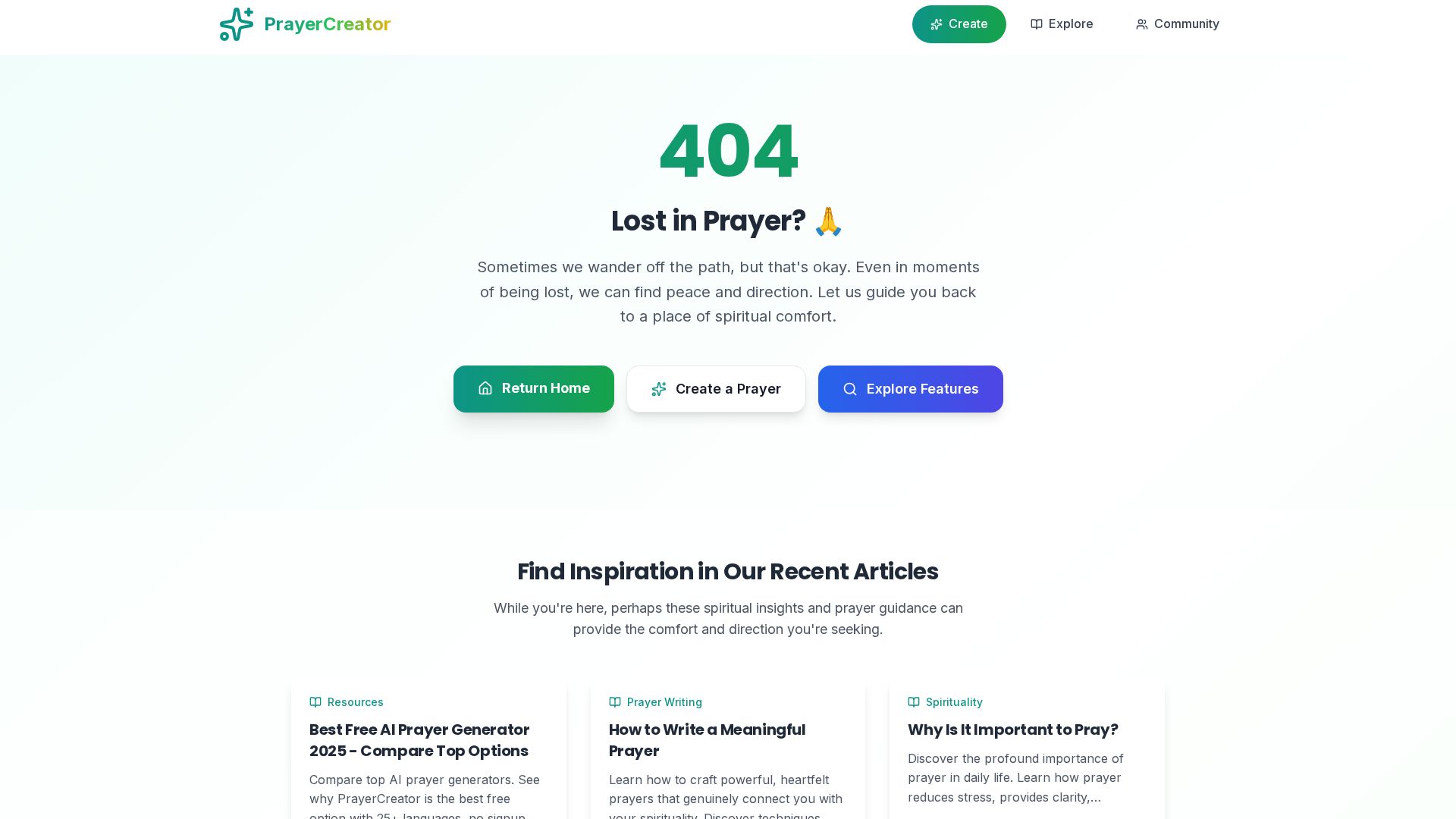 PrayerCreator Screenshot 1