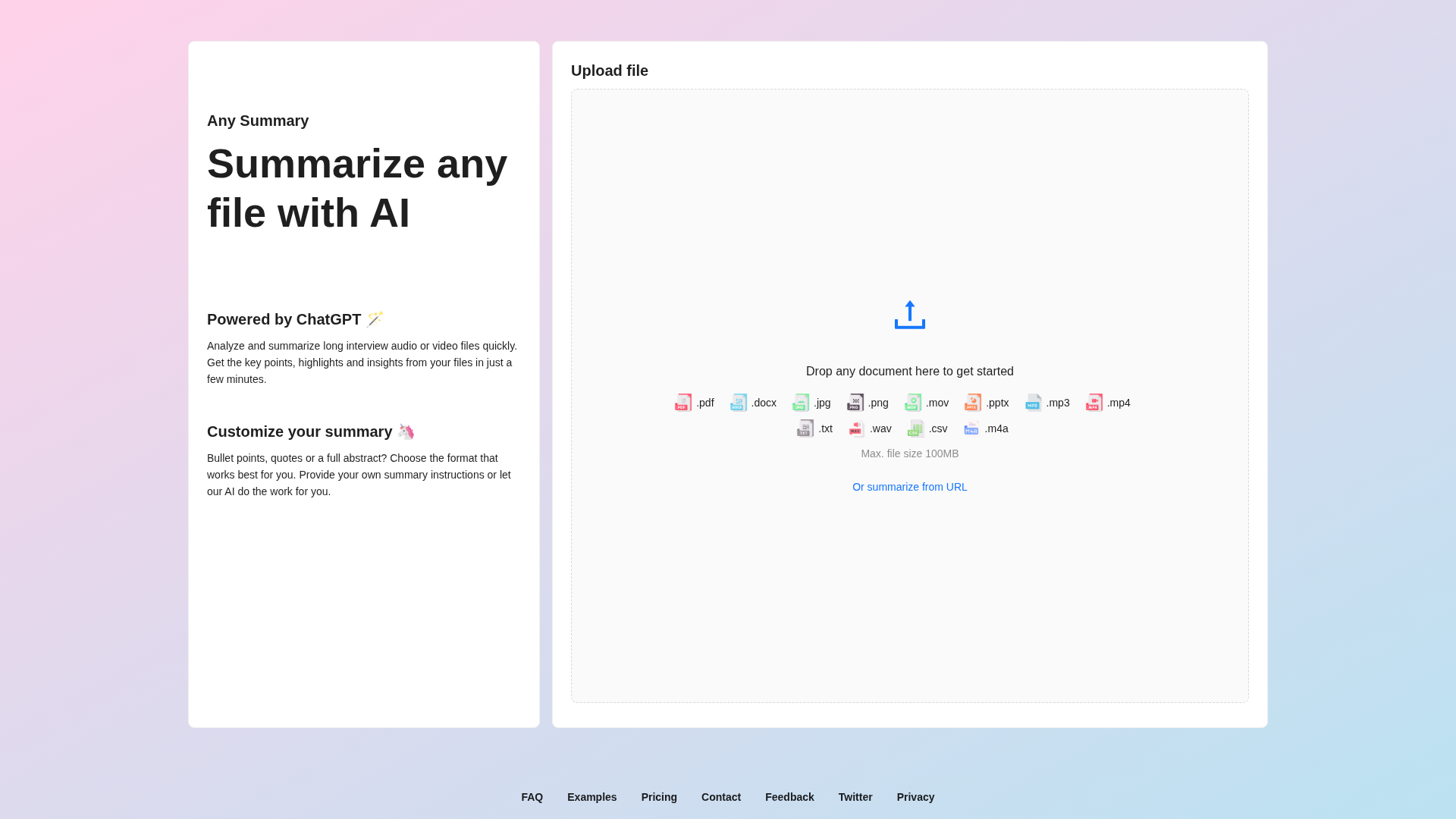 AnySummary Screenshot