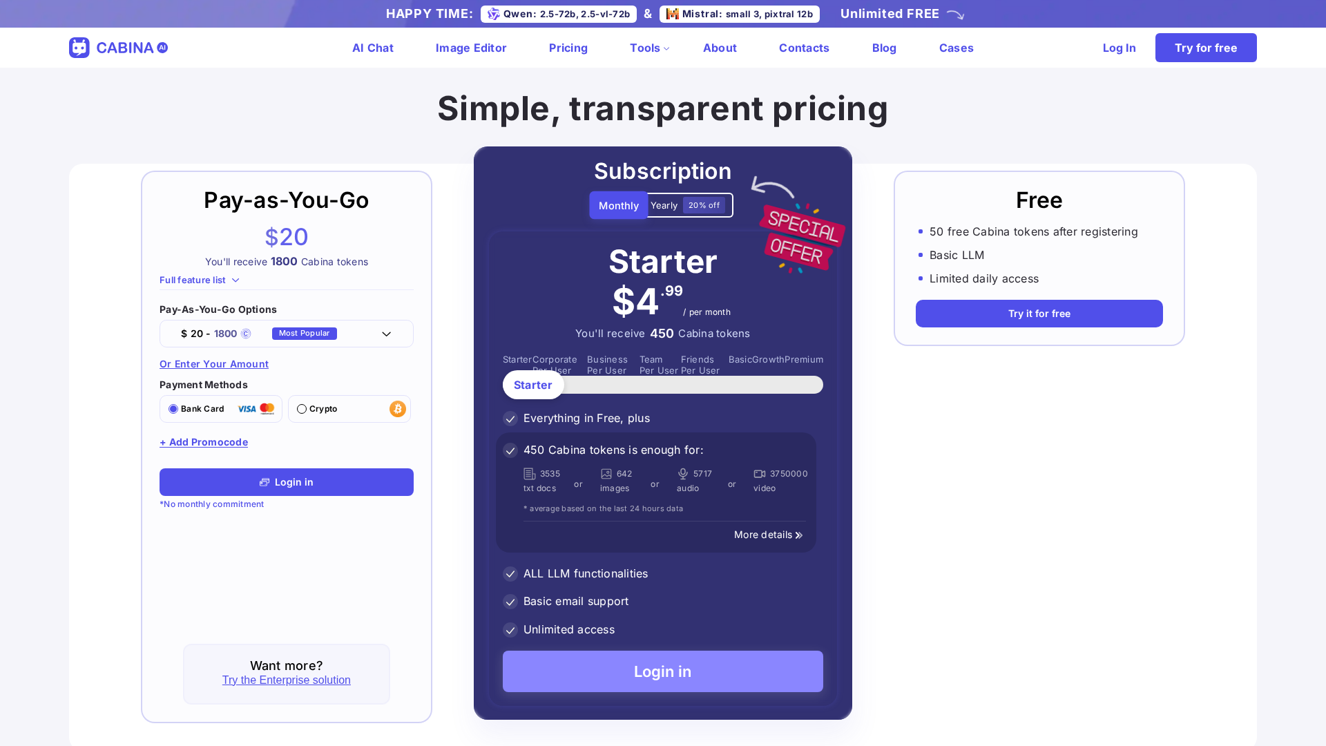 Cabina.AI Screenshot 1
