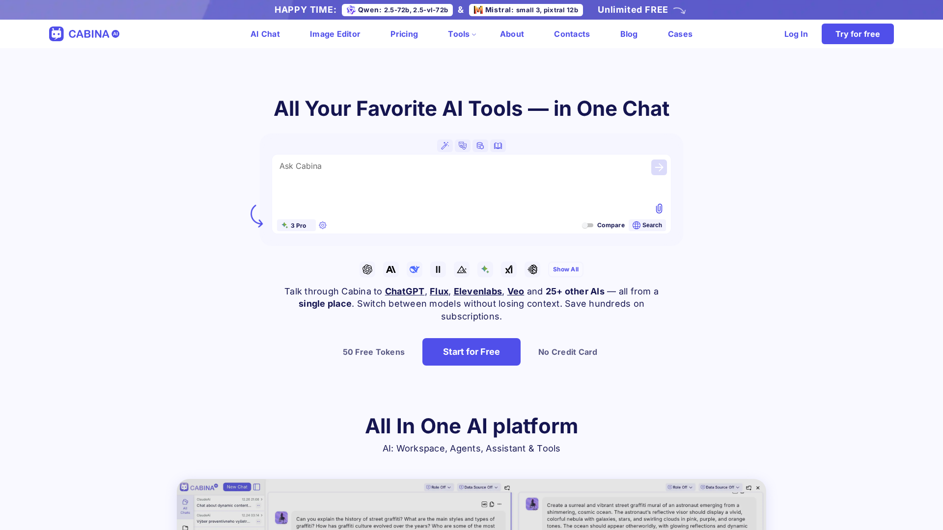 Cabina.AI Screenshot